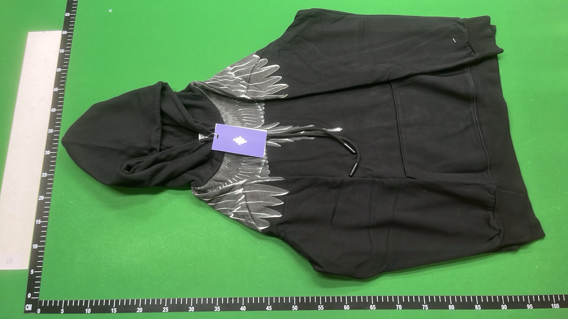 Marcelo Burlon Wings Print Hoodie - Black