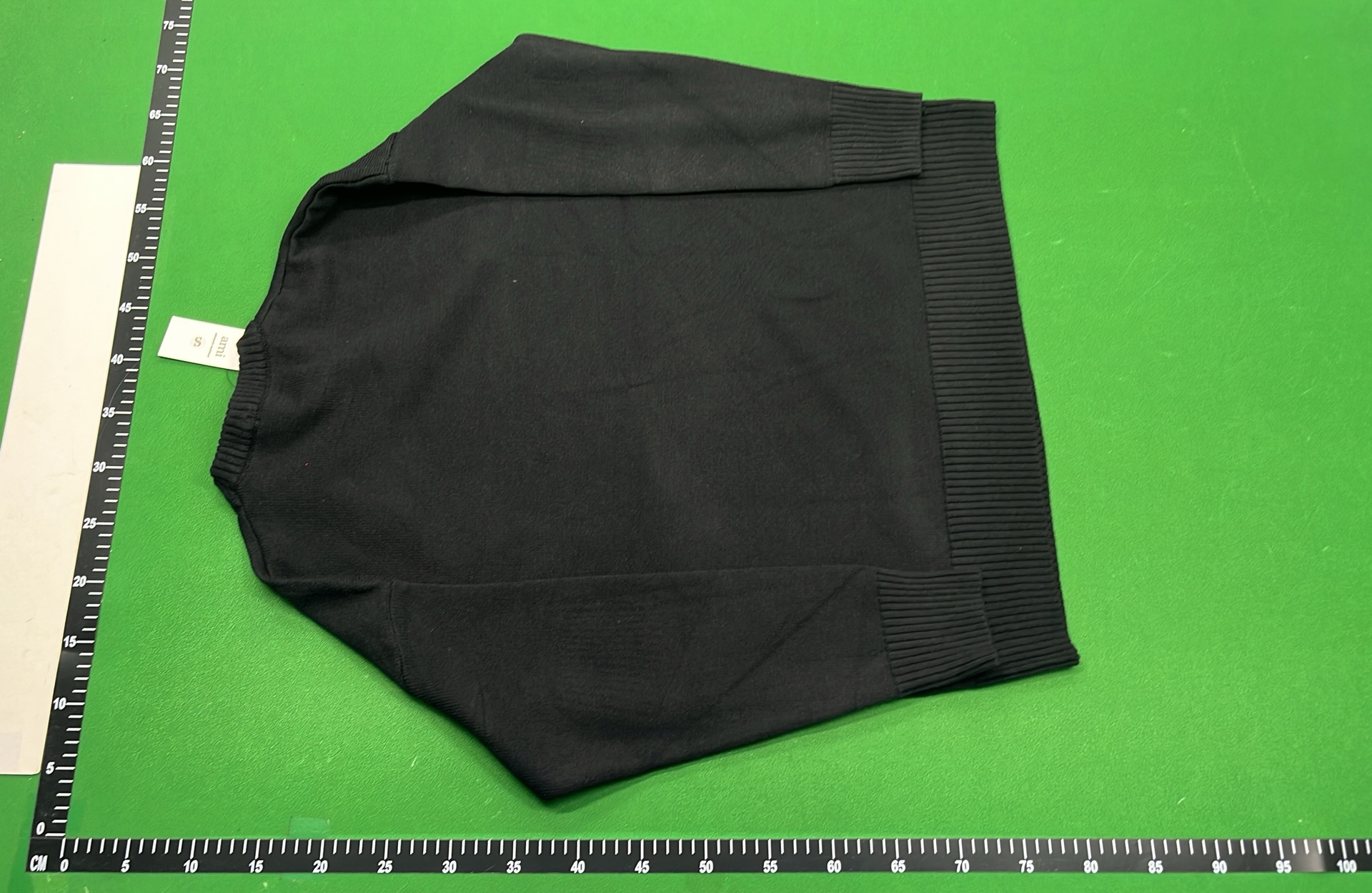 Green Knit Sweater with Heart and A Logo