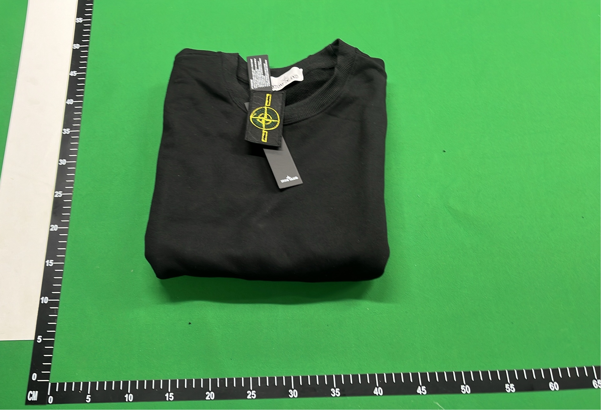 Navy Blue Crewneck Sweatshirt with Patch Detail