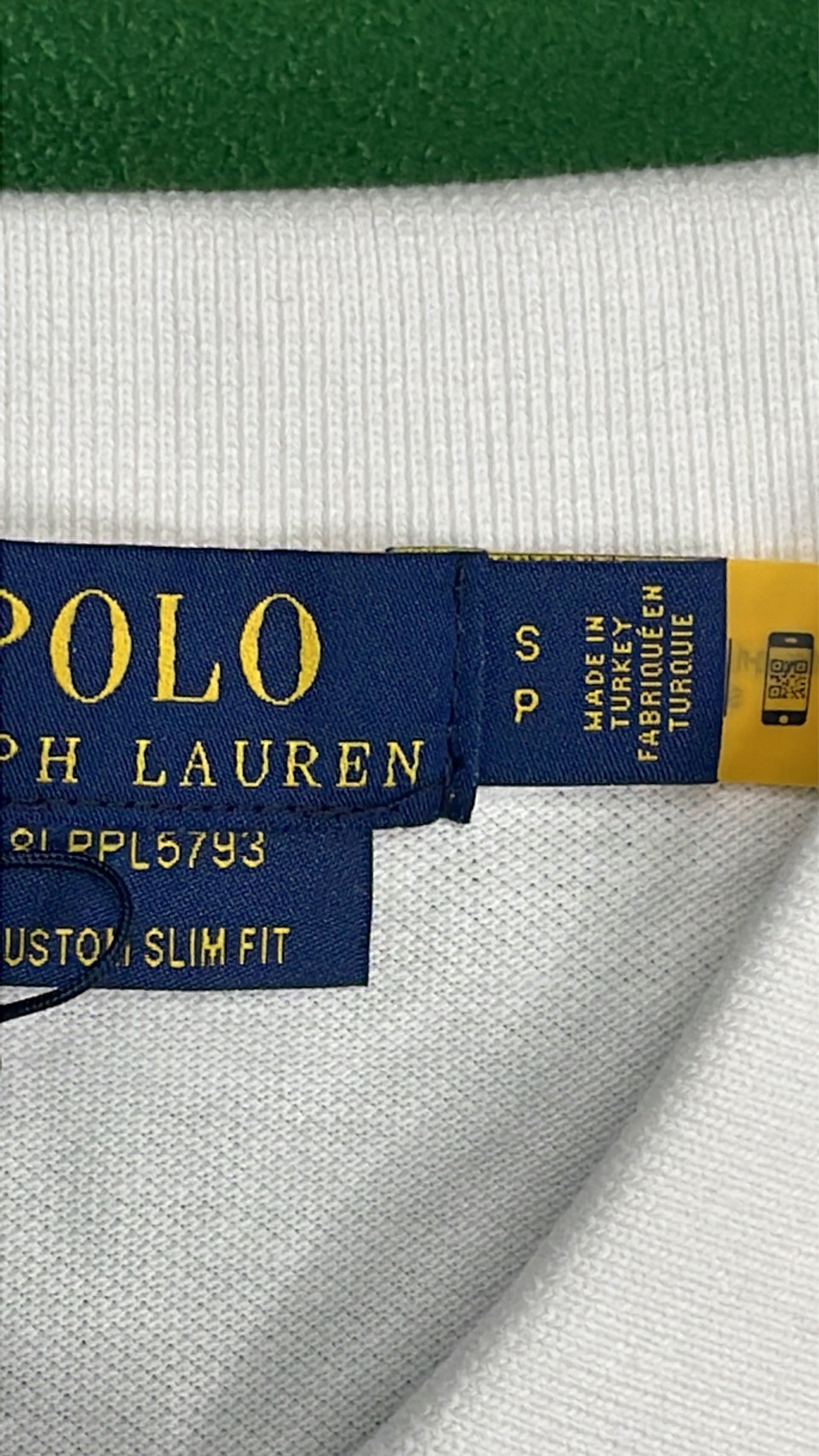 Pink Polo Shirt with Blue Logo