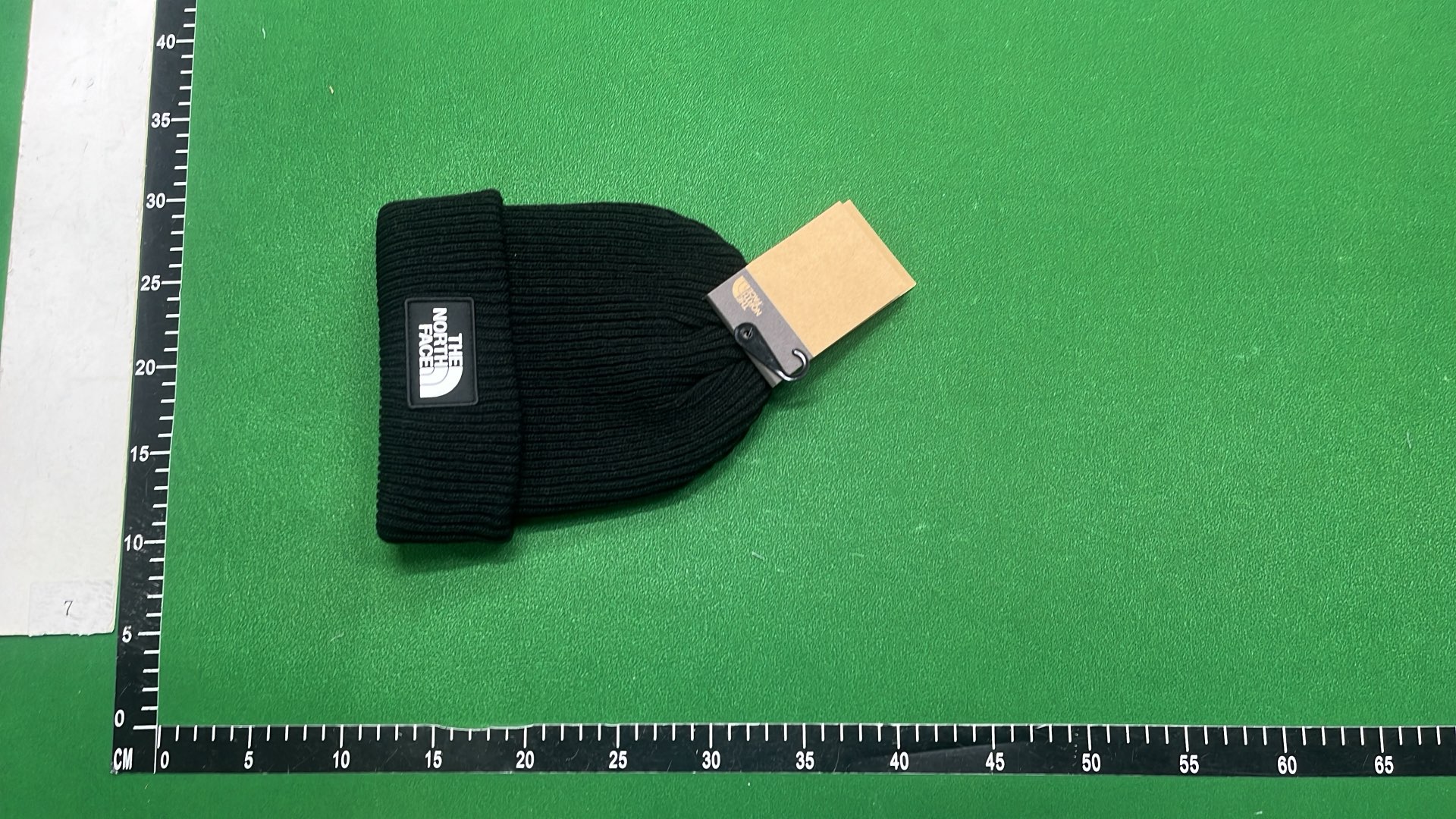 Moncler Black Knit Beanie Hat with Logo Patch