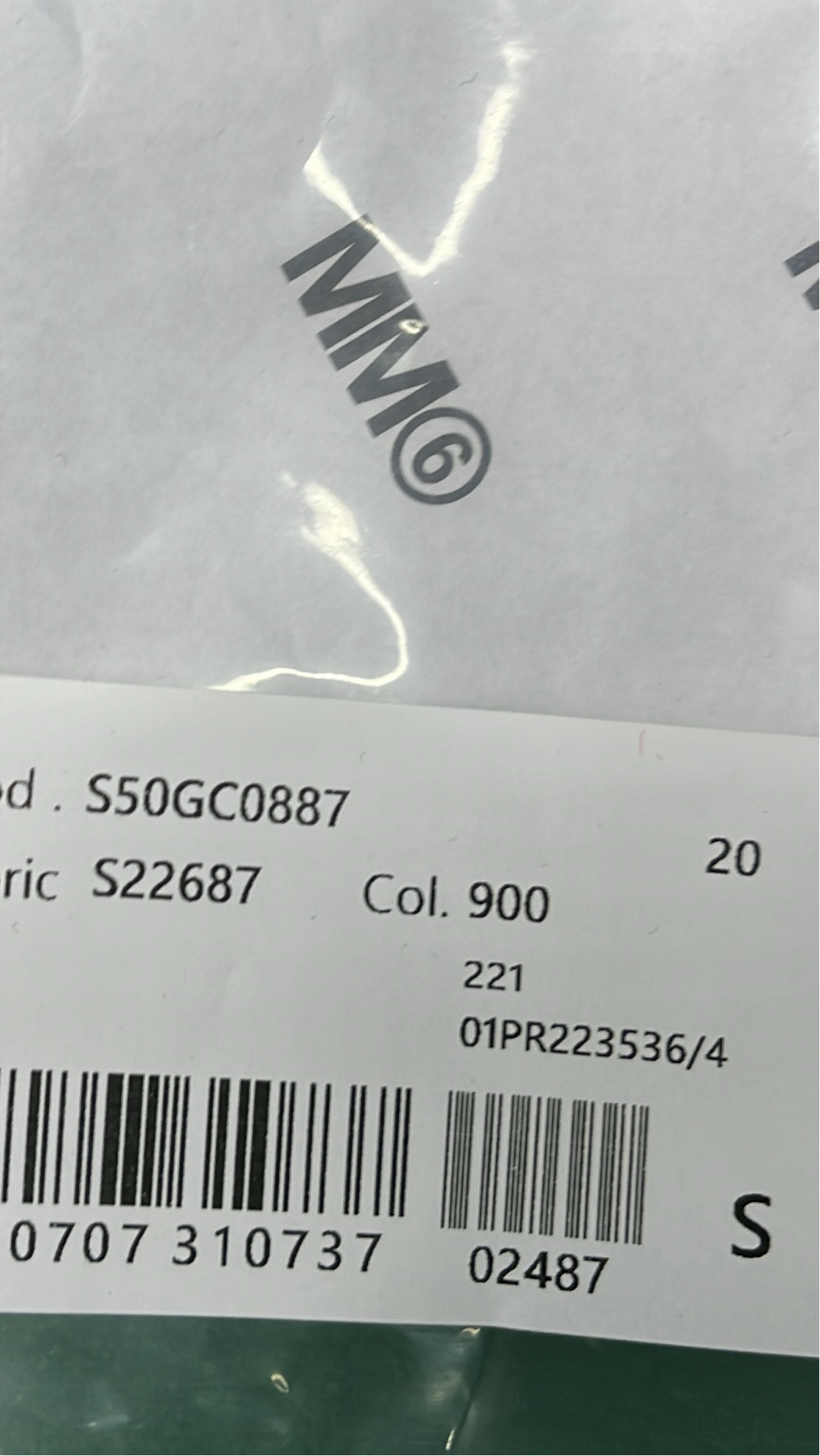 White Long Sleeve T-Shirt with Number Print