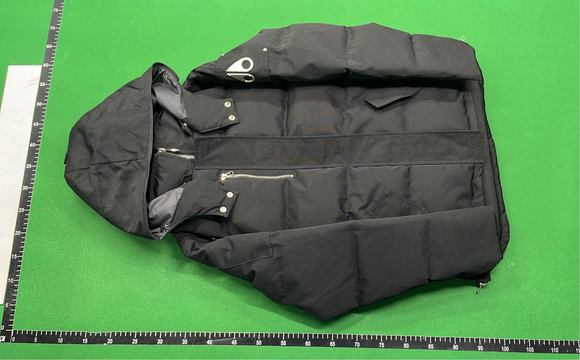 Moncler Women's Black Puffer Jacket with Fur Hood