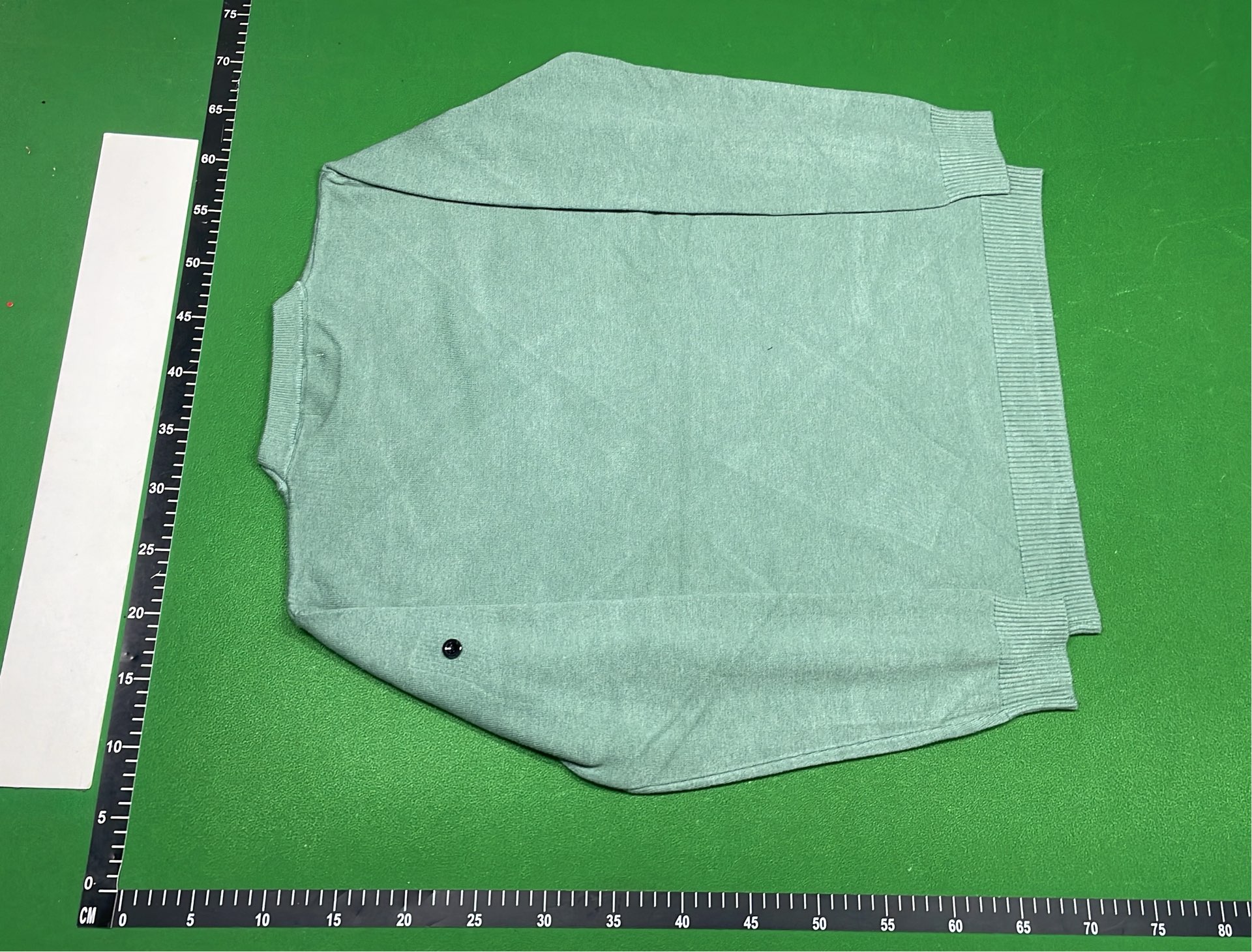 Stone Island Green Wool Sweater with Patch Logo