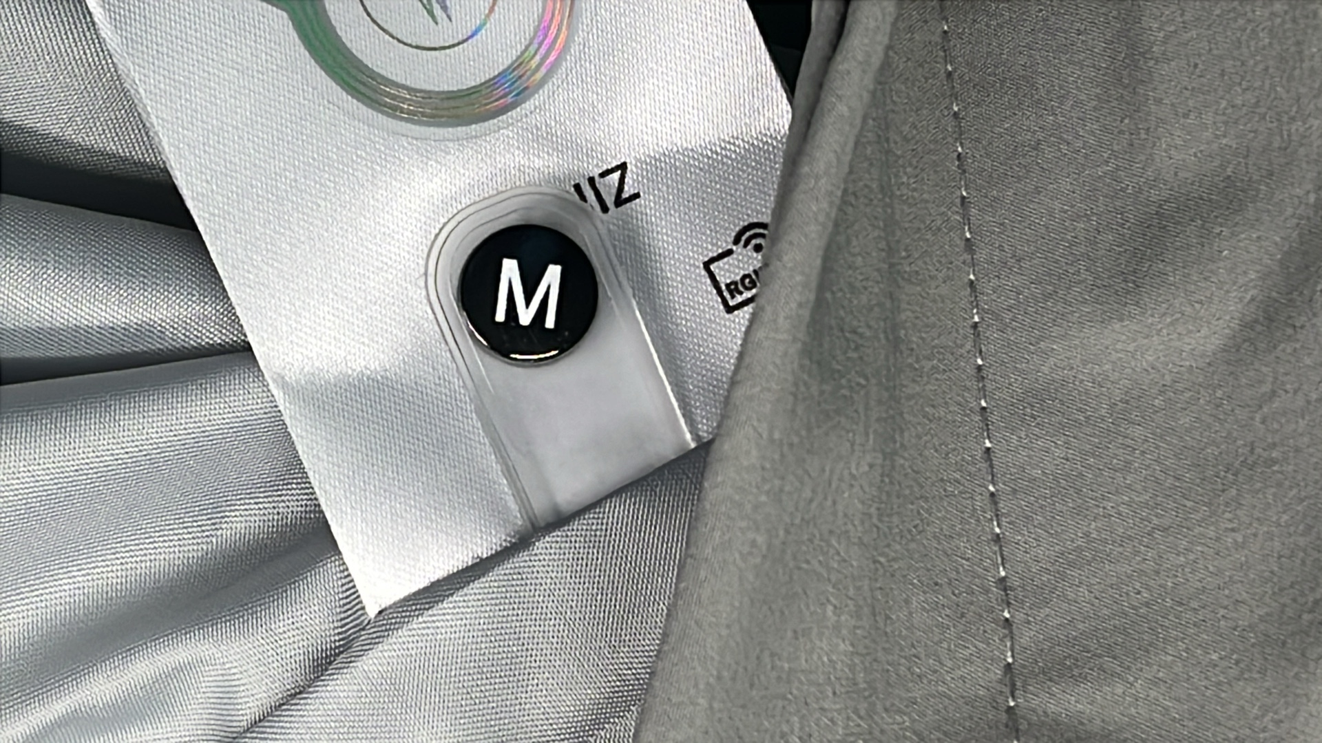 Moncler Black Hooded Jacket with Logo Print