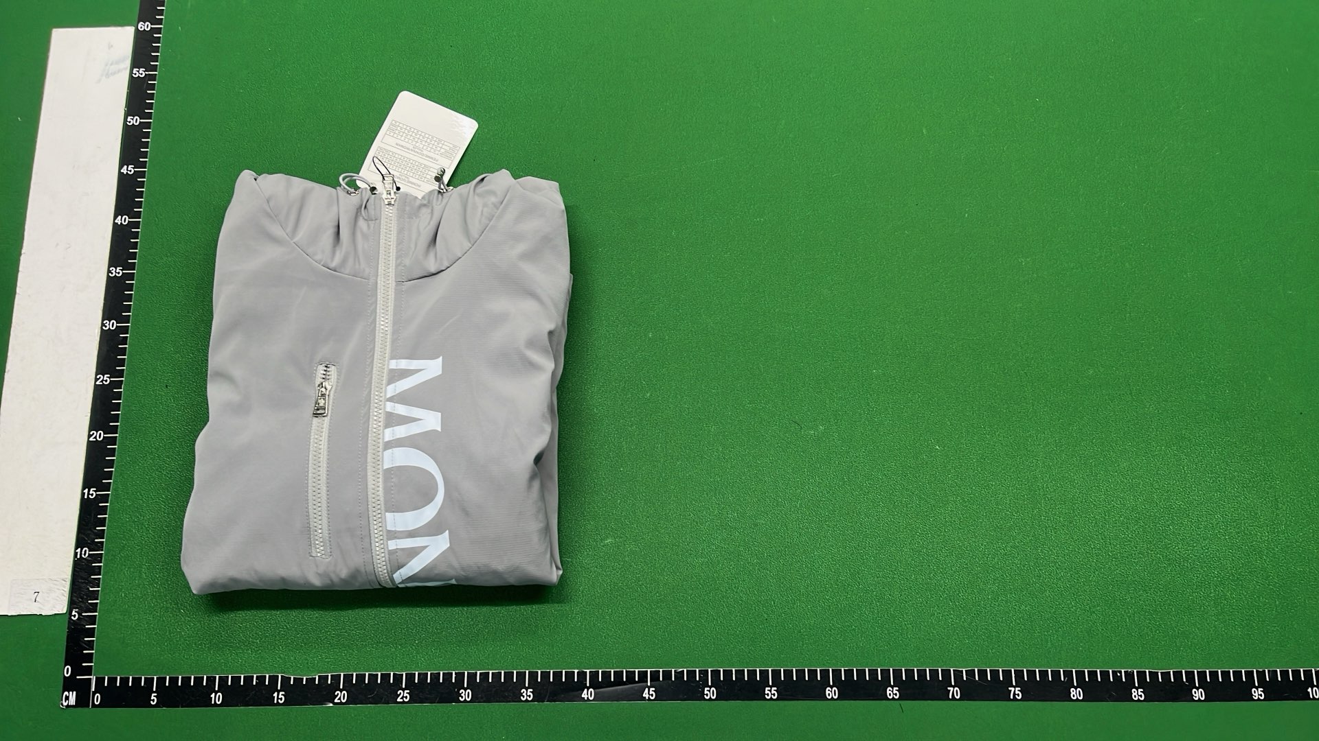 Moncler Black Hooded Jacket with Logo Print