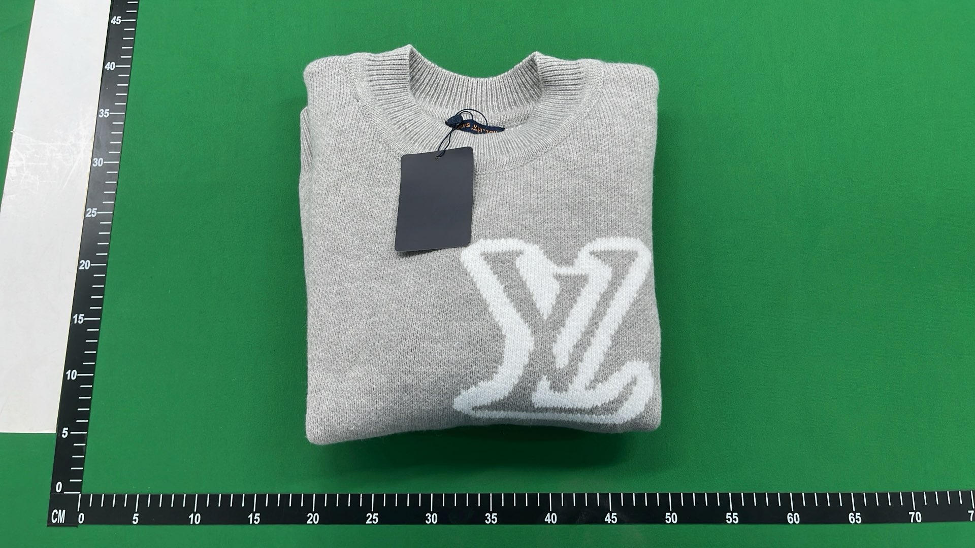 Louis Vuitton LV Logo Knit Sweater in Gray and Black