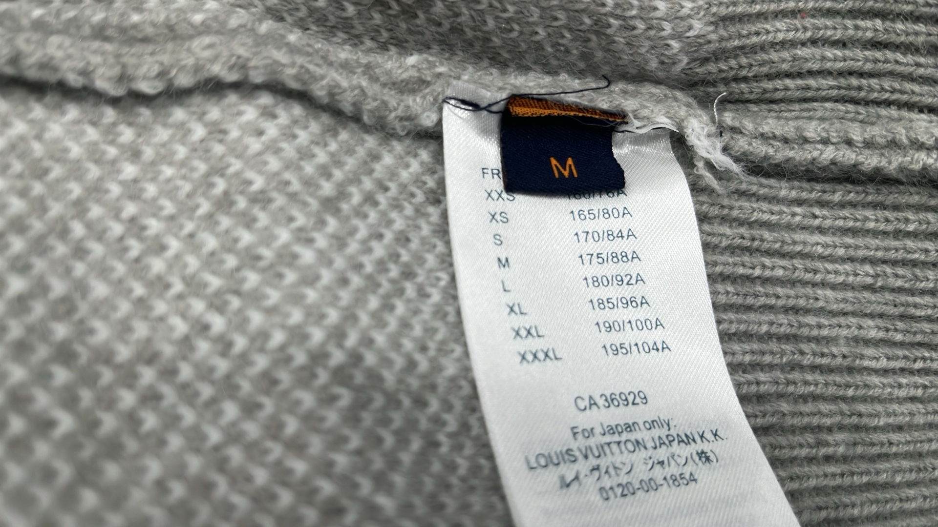 Louis Vuitton LV Logo Knit Sweater in Gray and Black