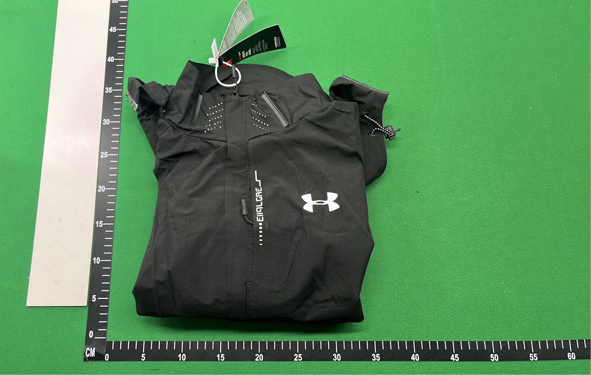 Under Armour Men's Black Hooded Jacket with Reflective Logo