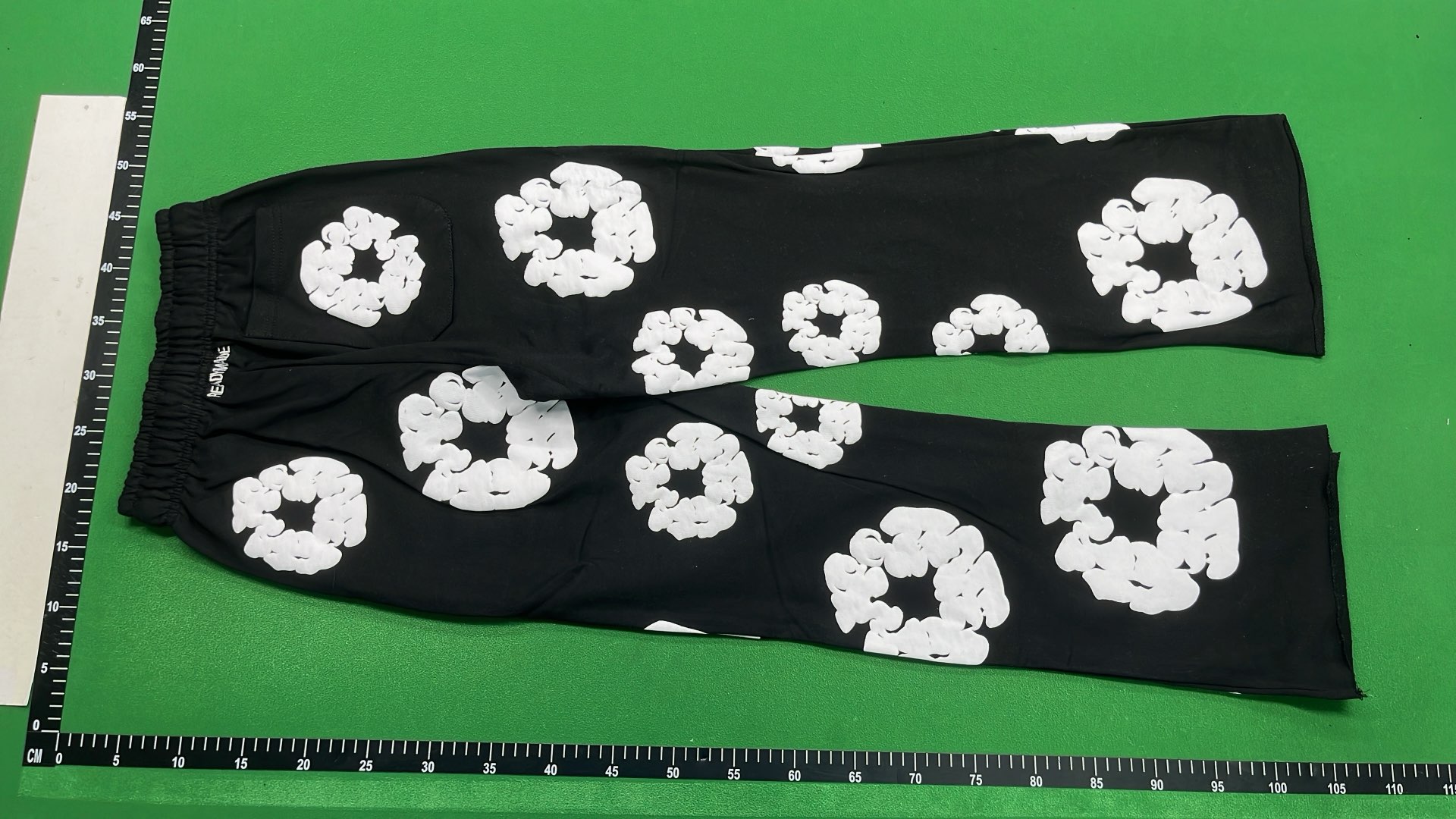 Black and White Floral Print Hoodie & Pants Set for Women