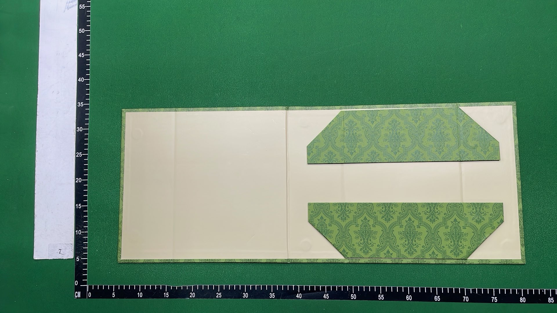 Green Patterned Fabric Material for Home Decor