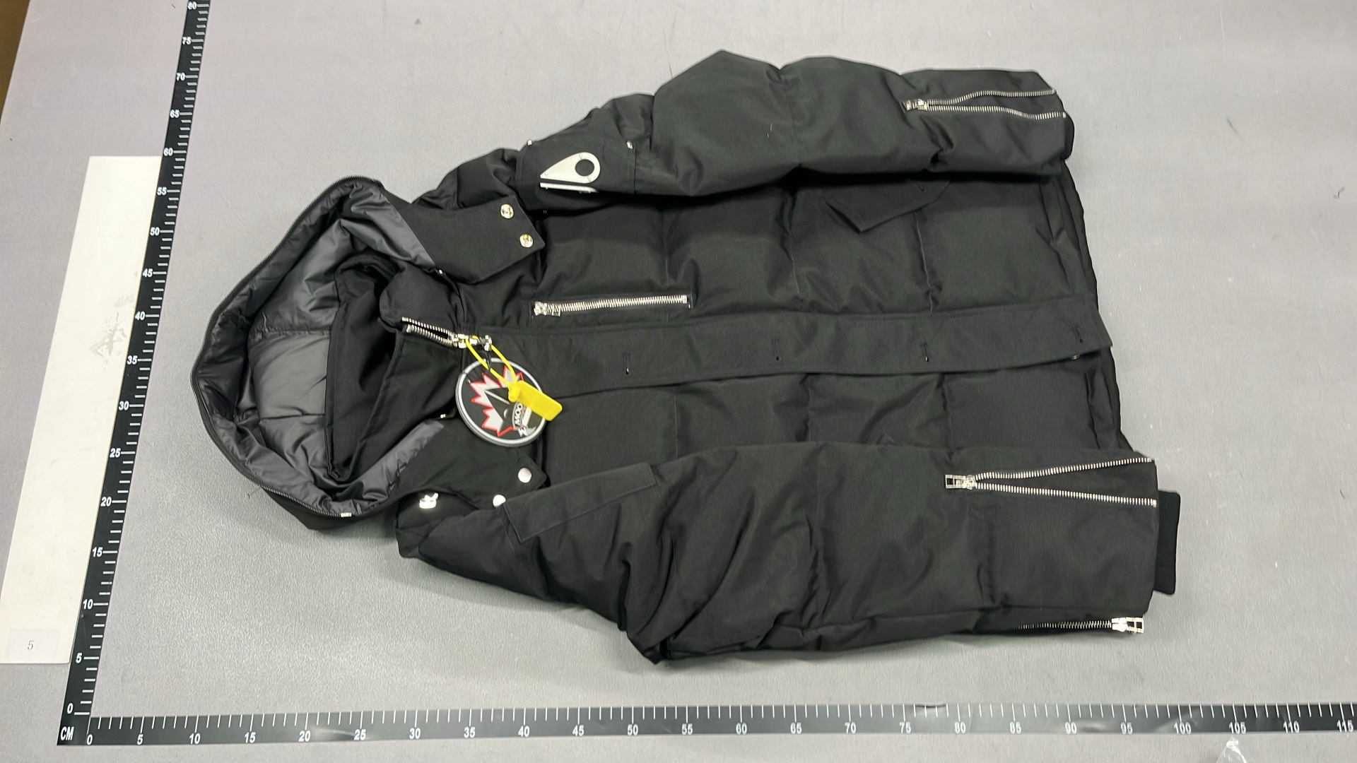 Black Fur Hooded Winter Parka Coat for Women