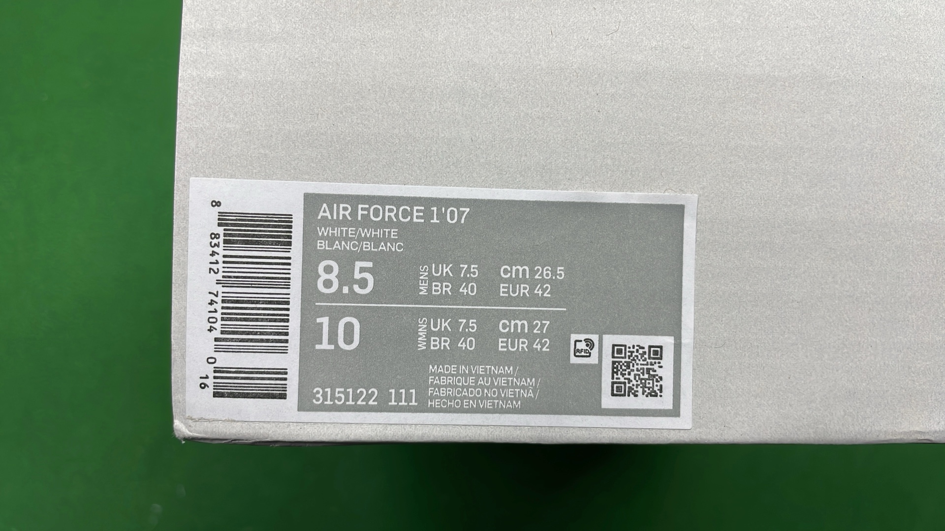 Nike Air Force 1 Pure Original Sneakers - White Black Tan High Low Top