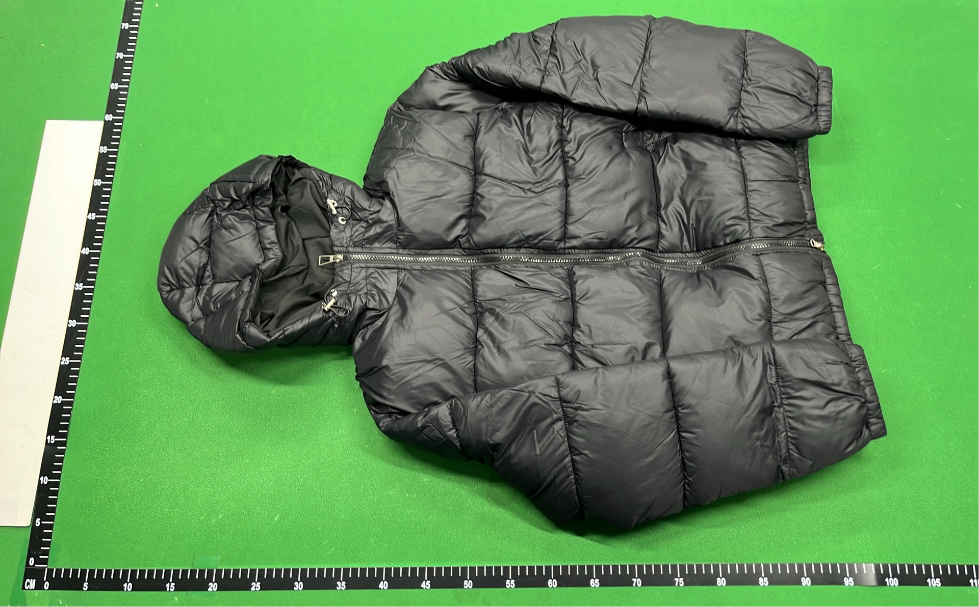 Men's Olive Green Puffer Jacket with Hood