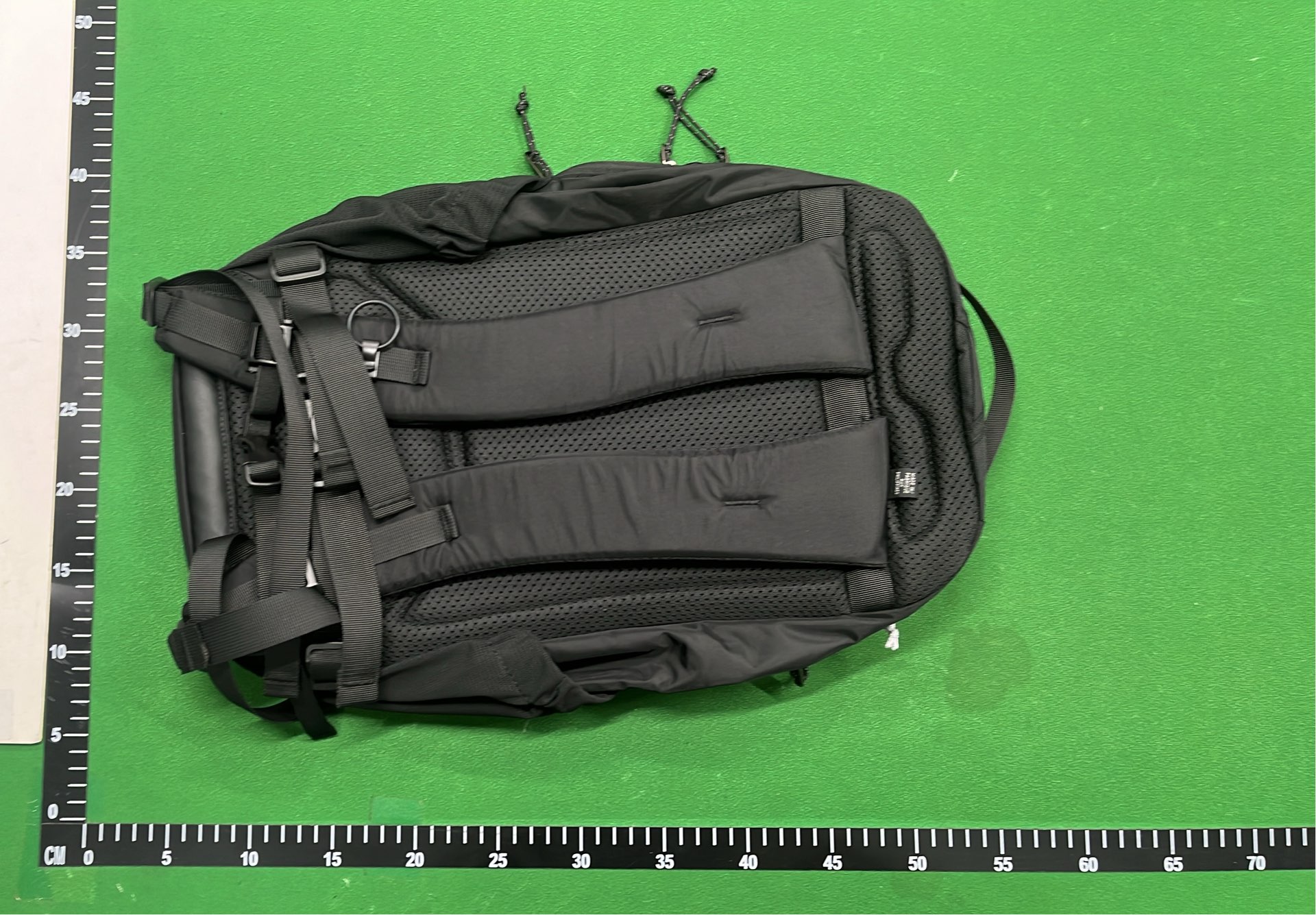 Arc'teryx Black Backpack with Yellow Logo