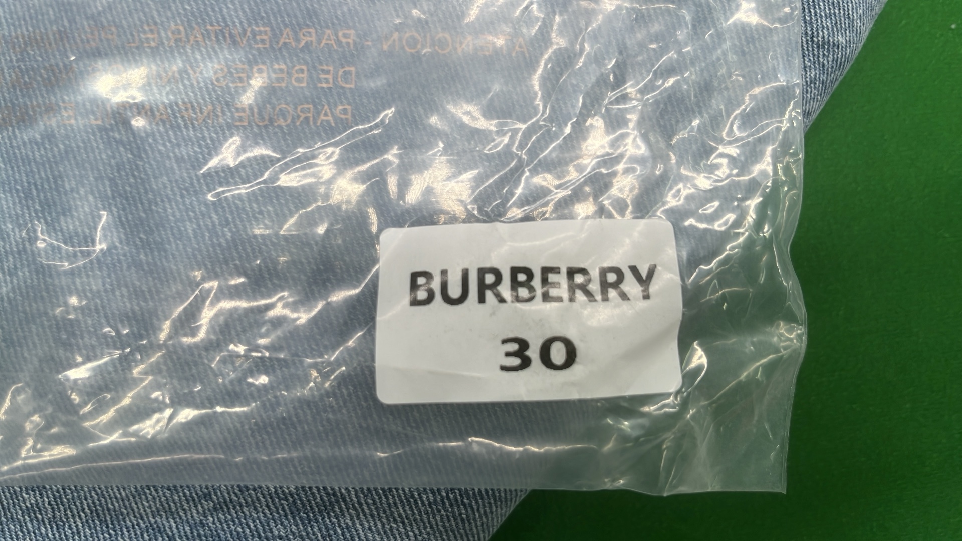 Burberry Light Blue Denim Jeans with Equestrian Knight Logo