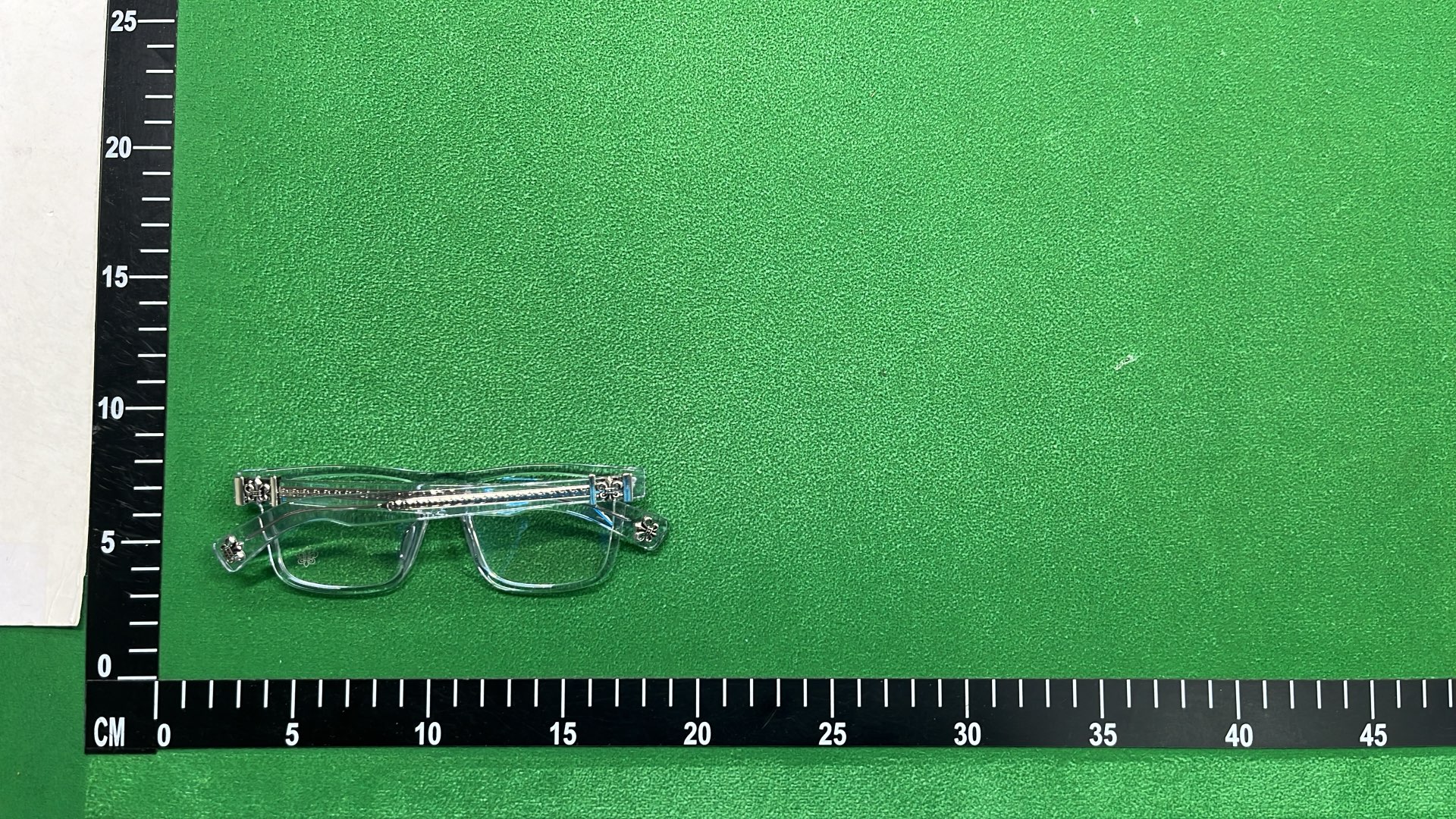 Transparent Celine Eyeglasses with Silver Accents
