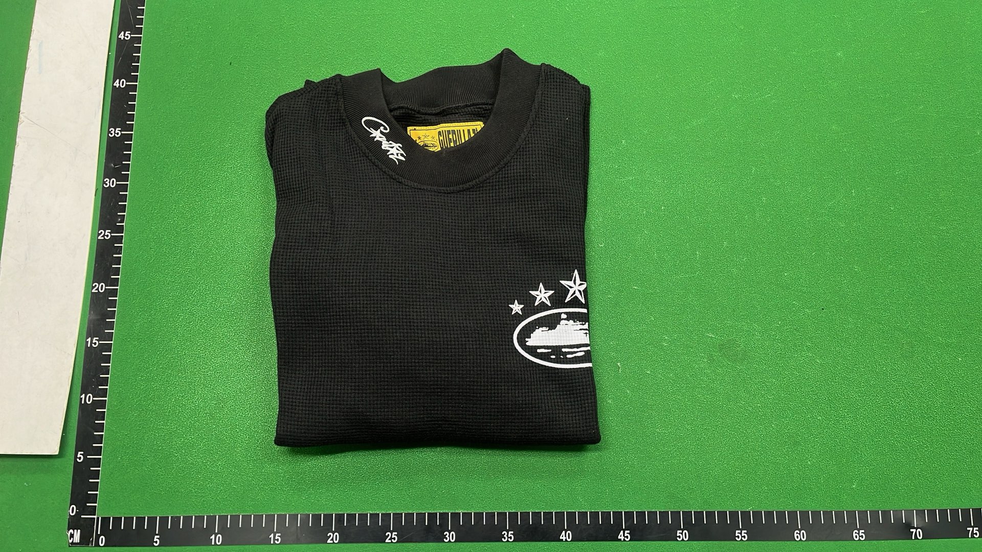White Long Sleeve Thermal Shirt with Star Logo