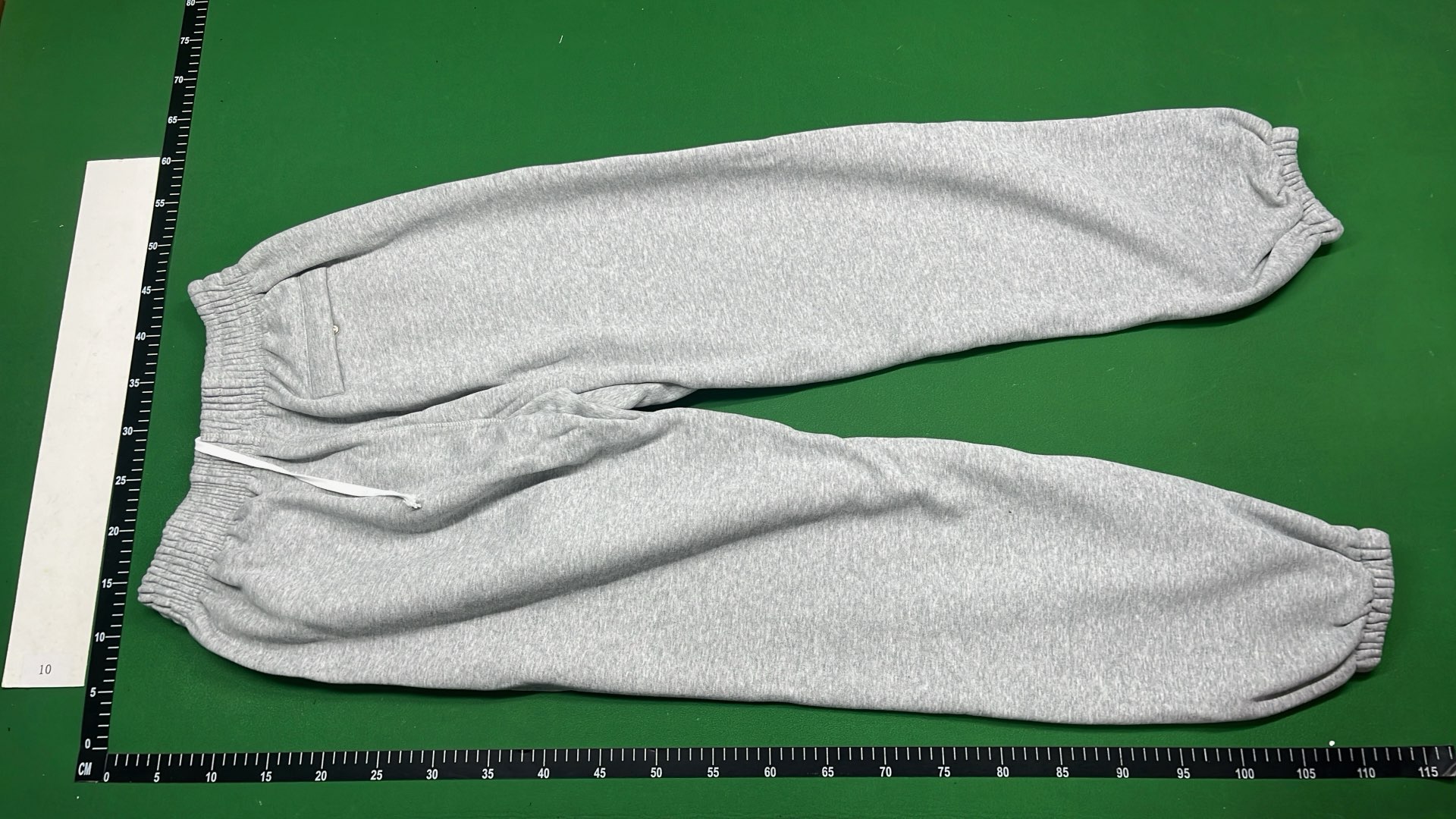 Gray Sweatpants with White Logo Design
