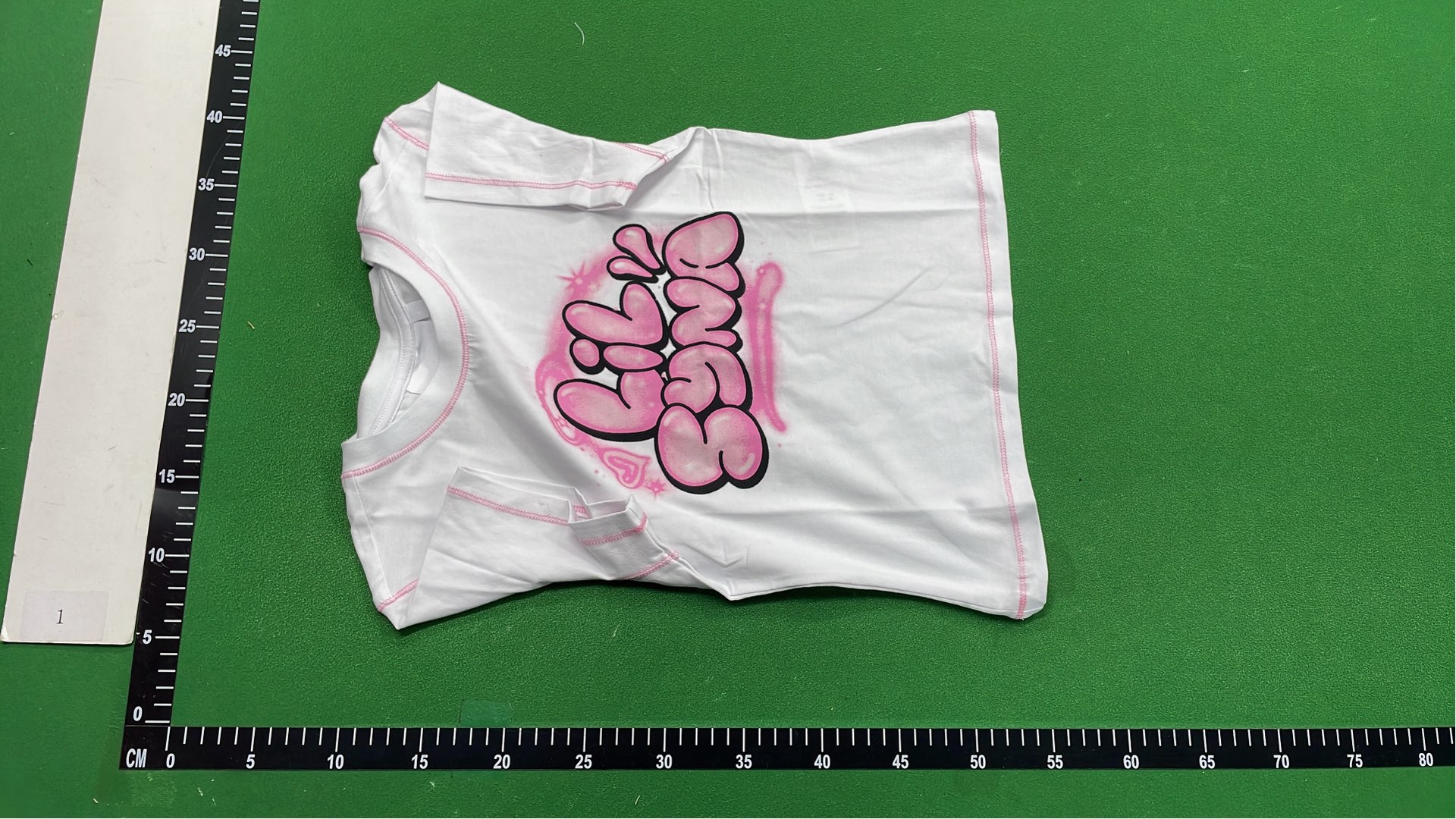 Pink Abstract Design T-Shirt for Women - Black and White Options