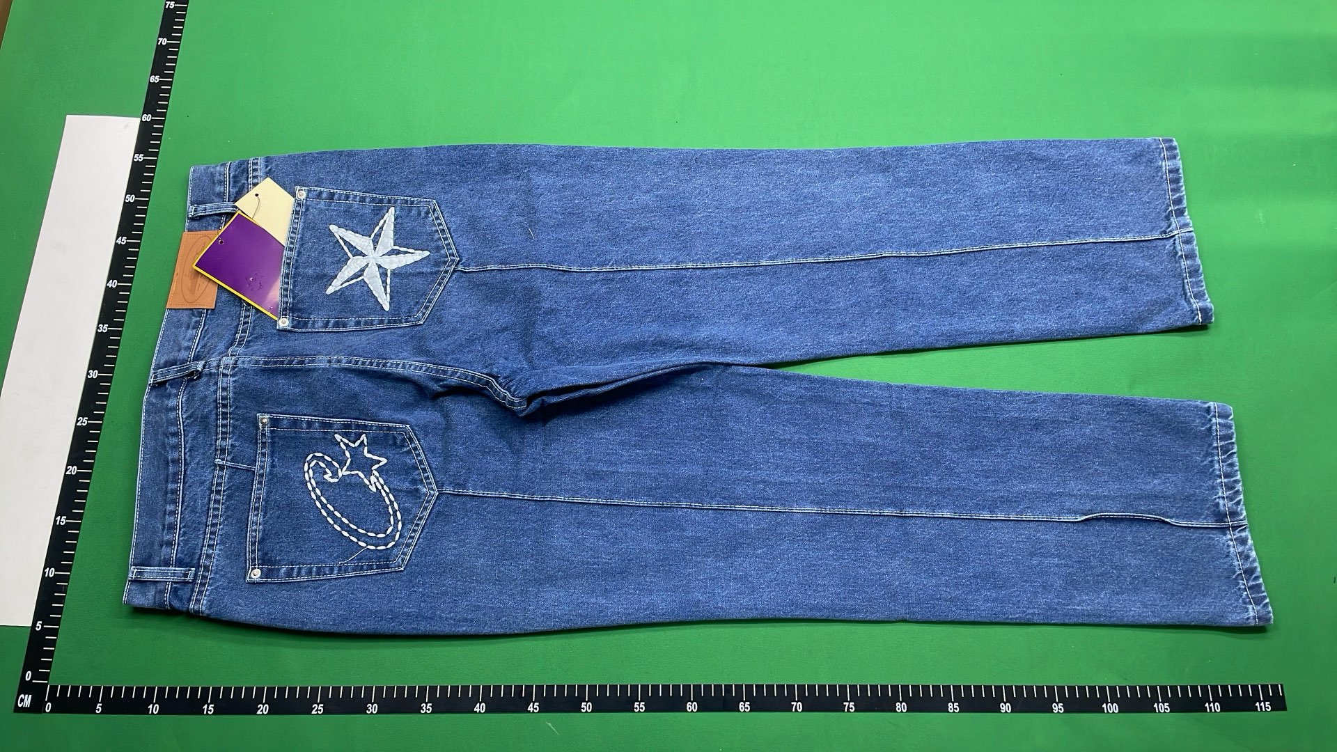 Revenge Custom Embroidered Denim Pants