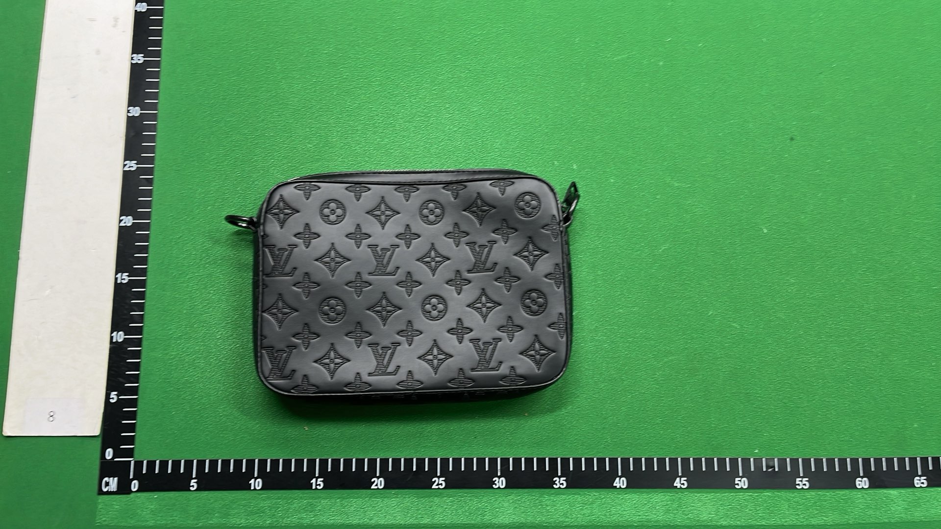 LV Black Monogram Messenger Bag with Strap