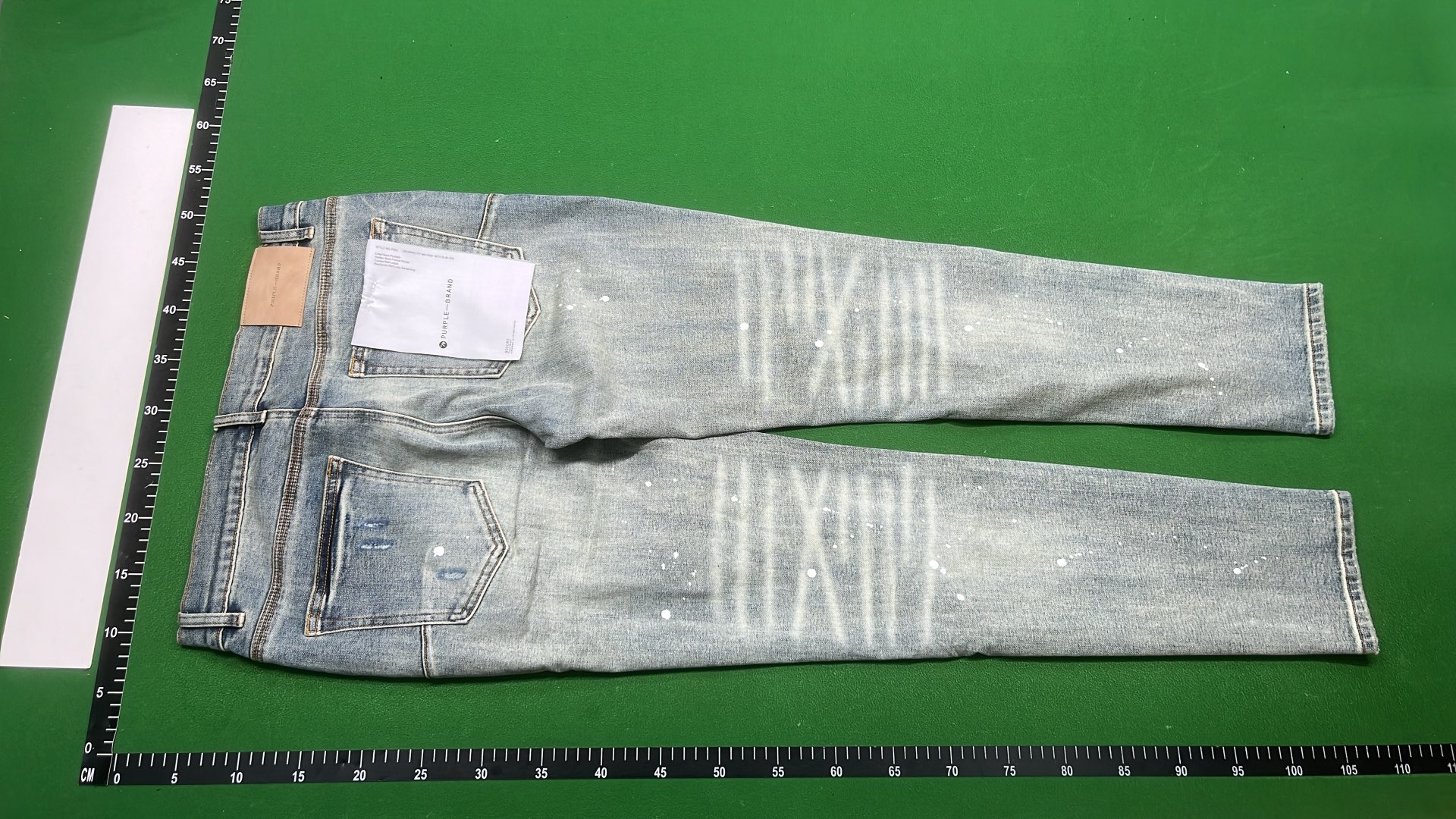 Men's Fashion Distressed Ripped Jeans with Stars and Letter Print