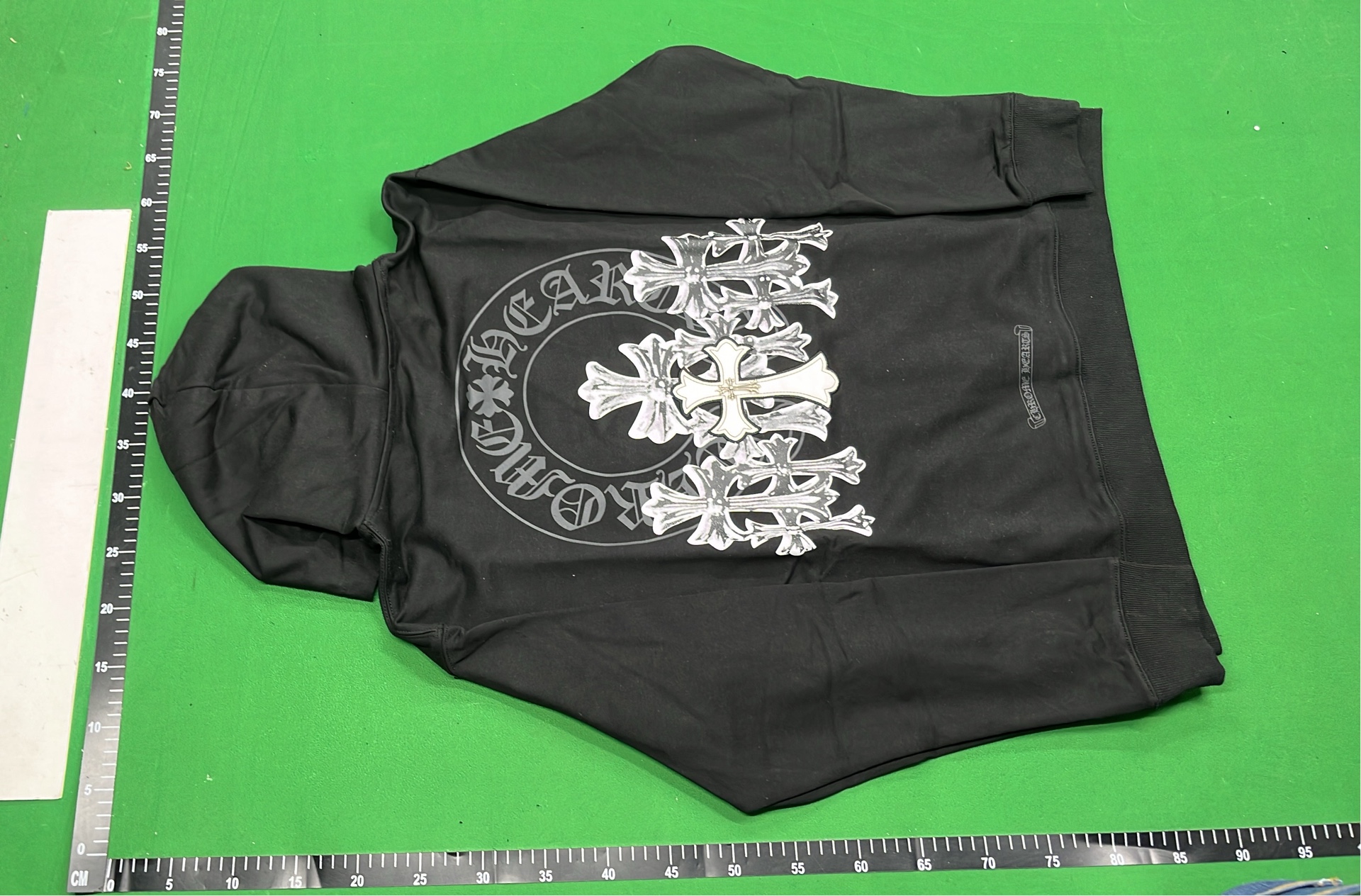 Chrome Hearts White Hoodie with Logo and Lips Design