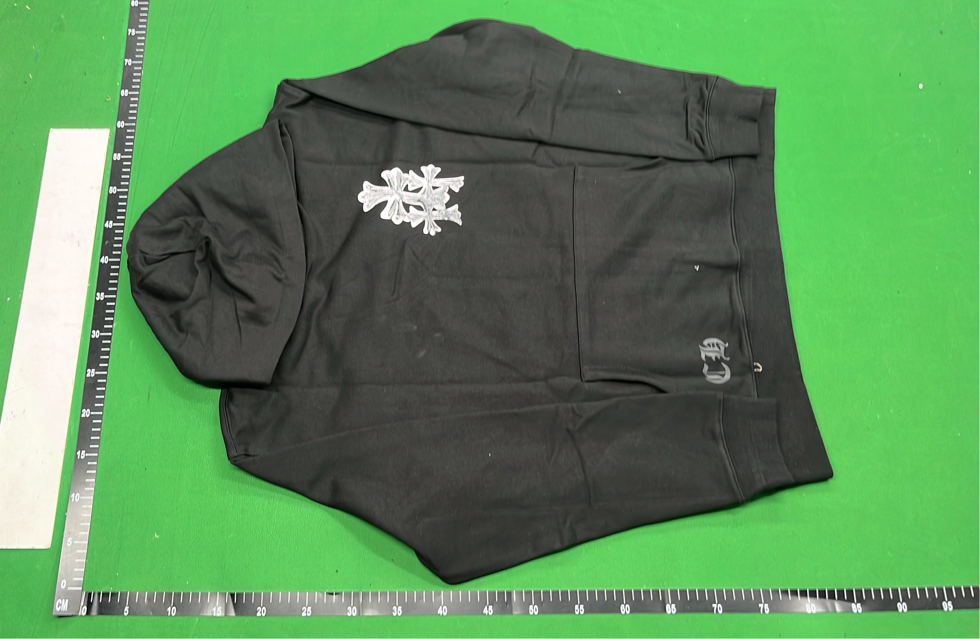 Chrome Hearts White Hoodie with Logo and Lips Design