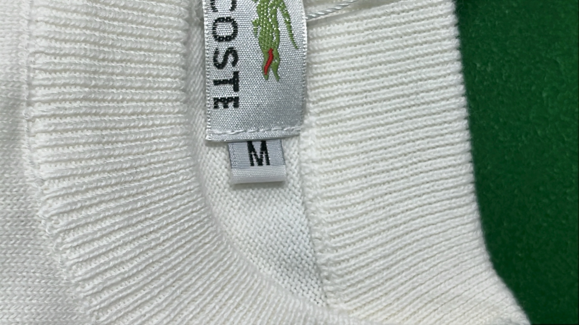 White Crewneck Sweater with Embroidered Logo