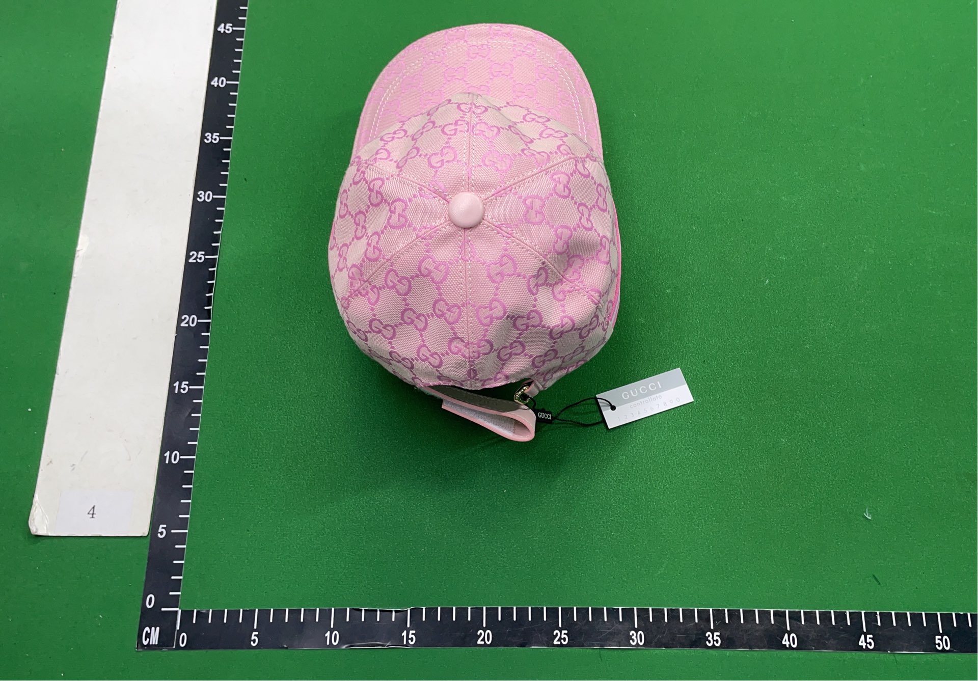 Gucci White GG Monogram Baseball Cap