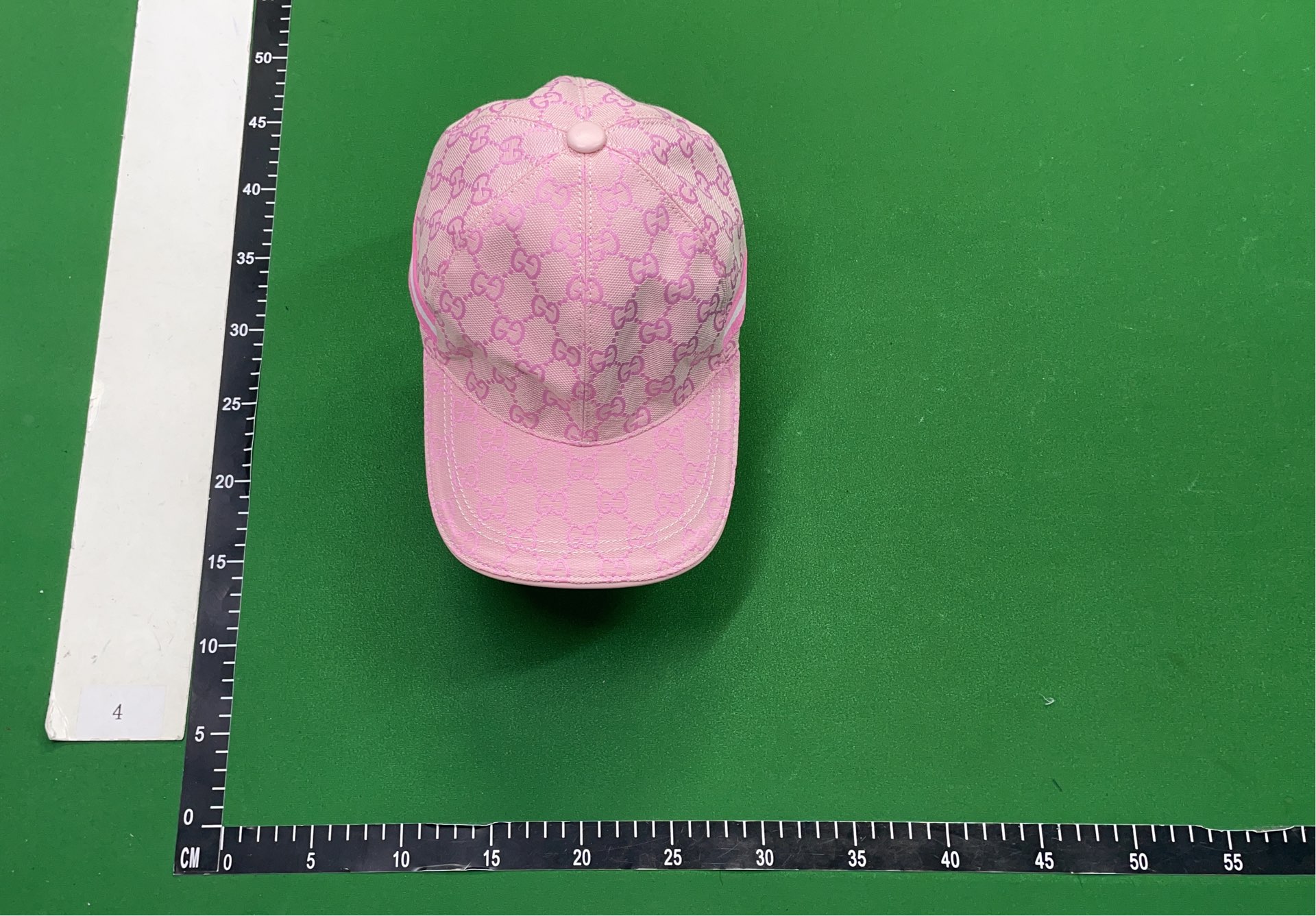 Gucci White GG Monogram Baseball Cap