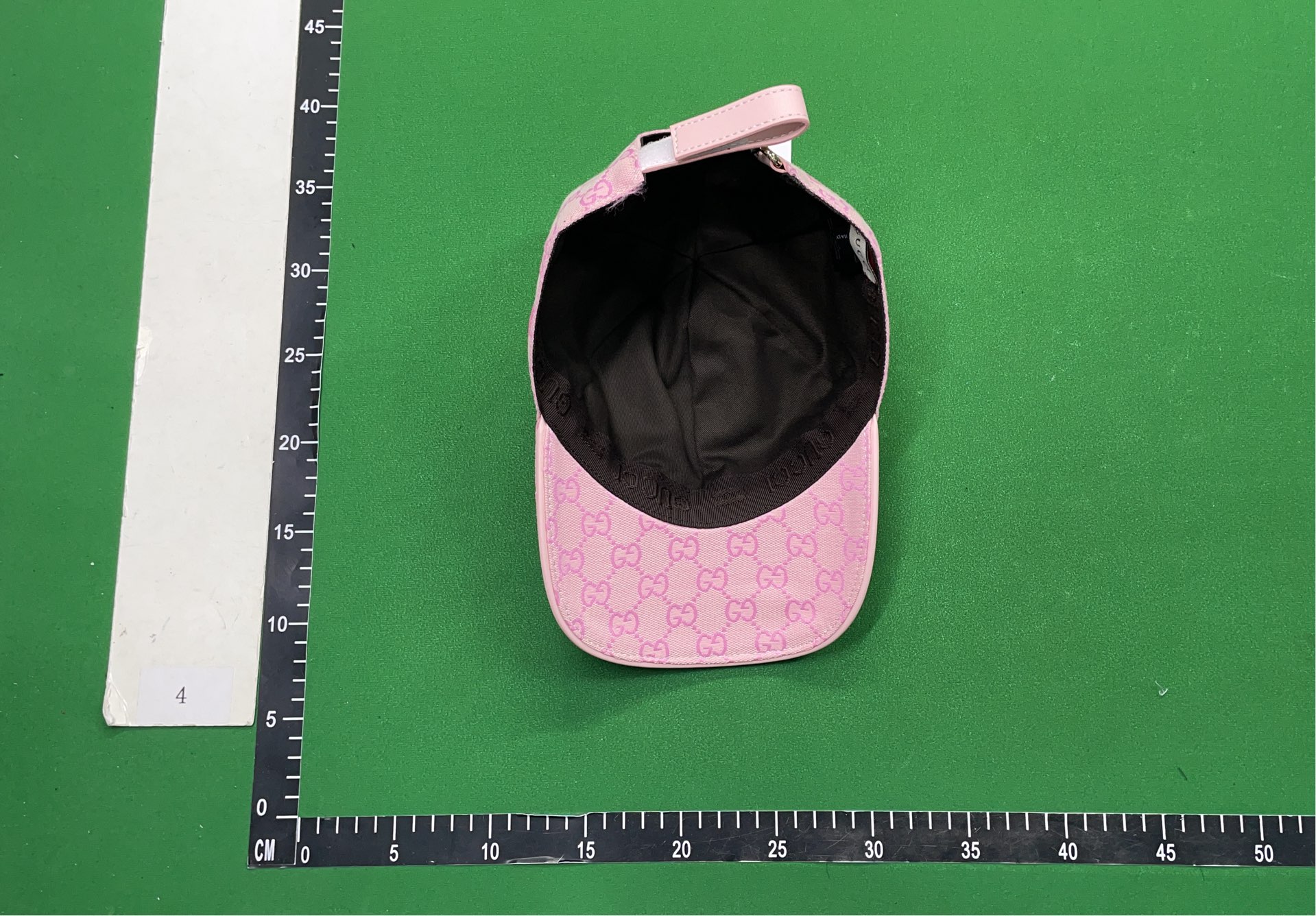 Gucci White GG Monogram Baseball Cap