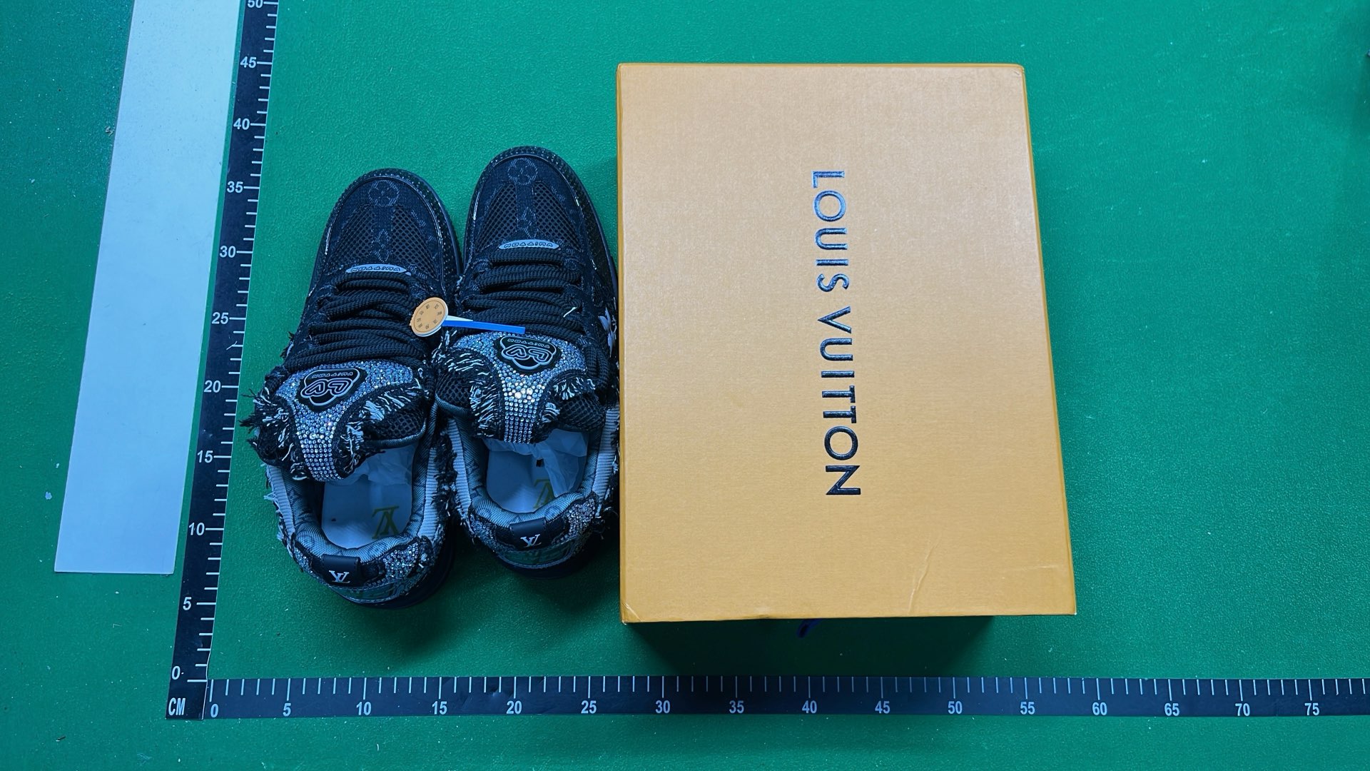 LV Trainer Sneakers in Navy and White