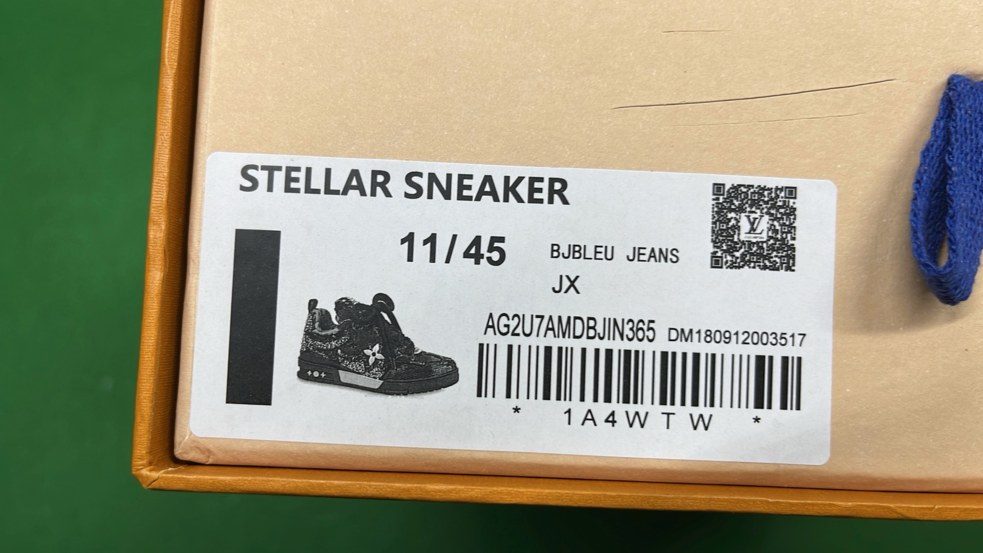 LV Trainer Sneakers in Navy and White