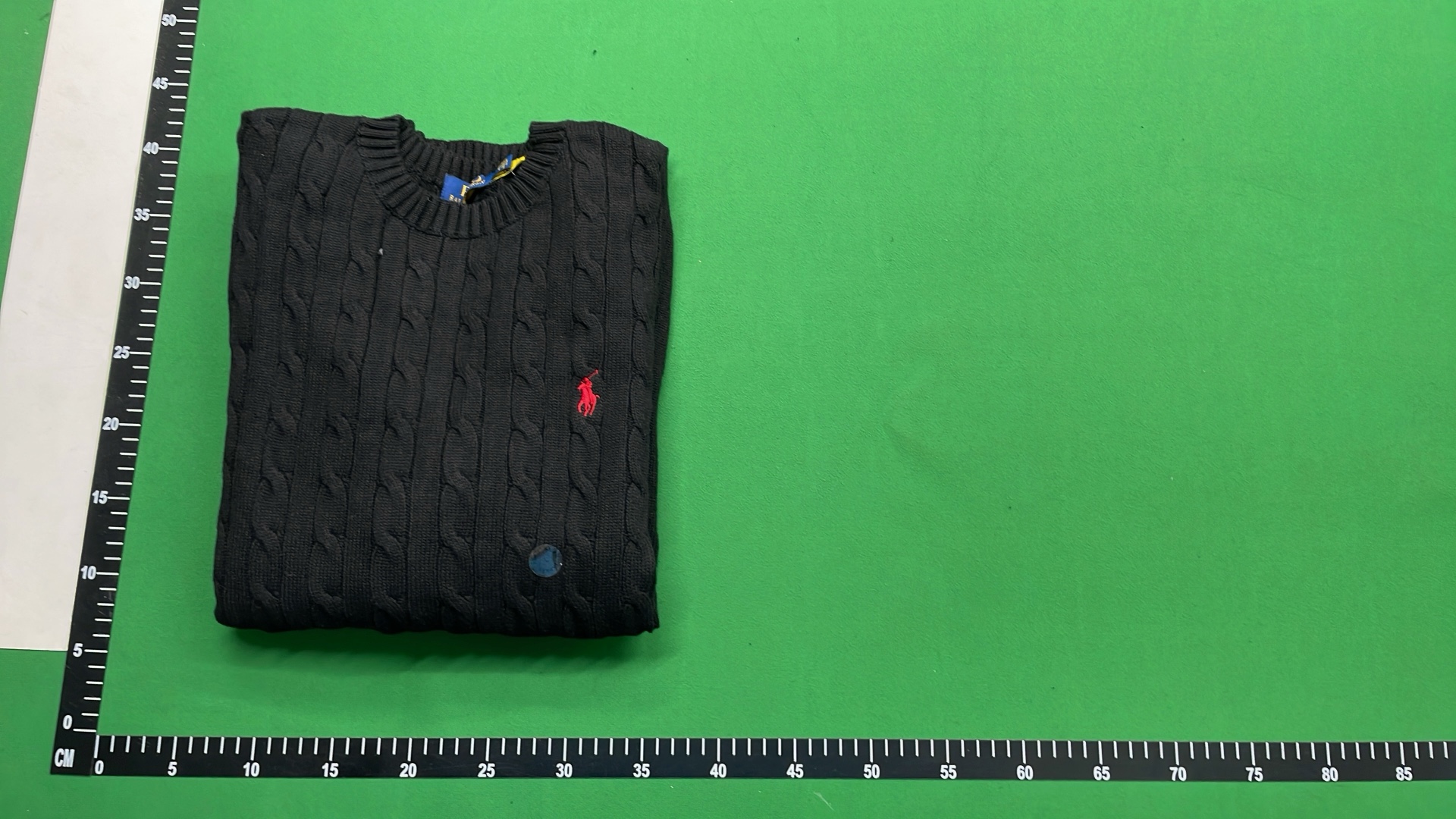 Light Blue Cable Knit Sweater for Men