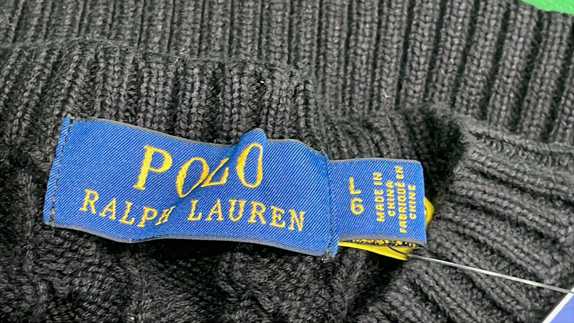 Light Blue Cable Knit Sweater for Men