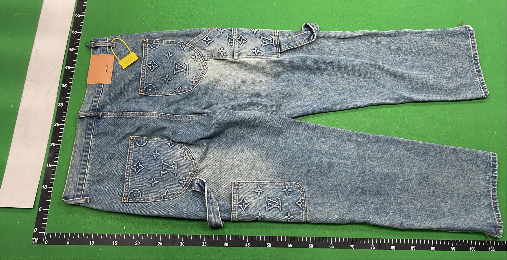 Louis Vuitton Denim Jacket with Monogram Pattern