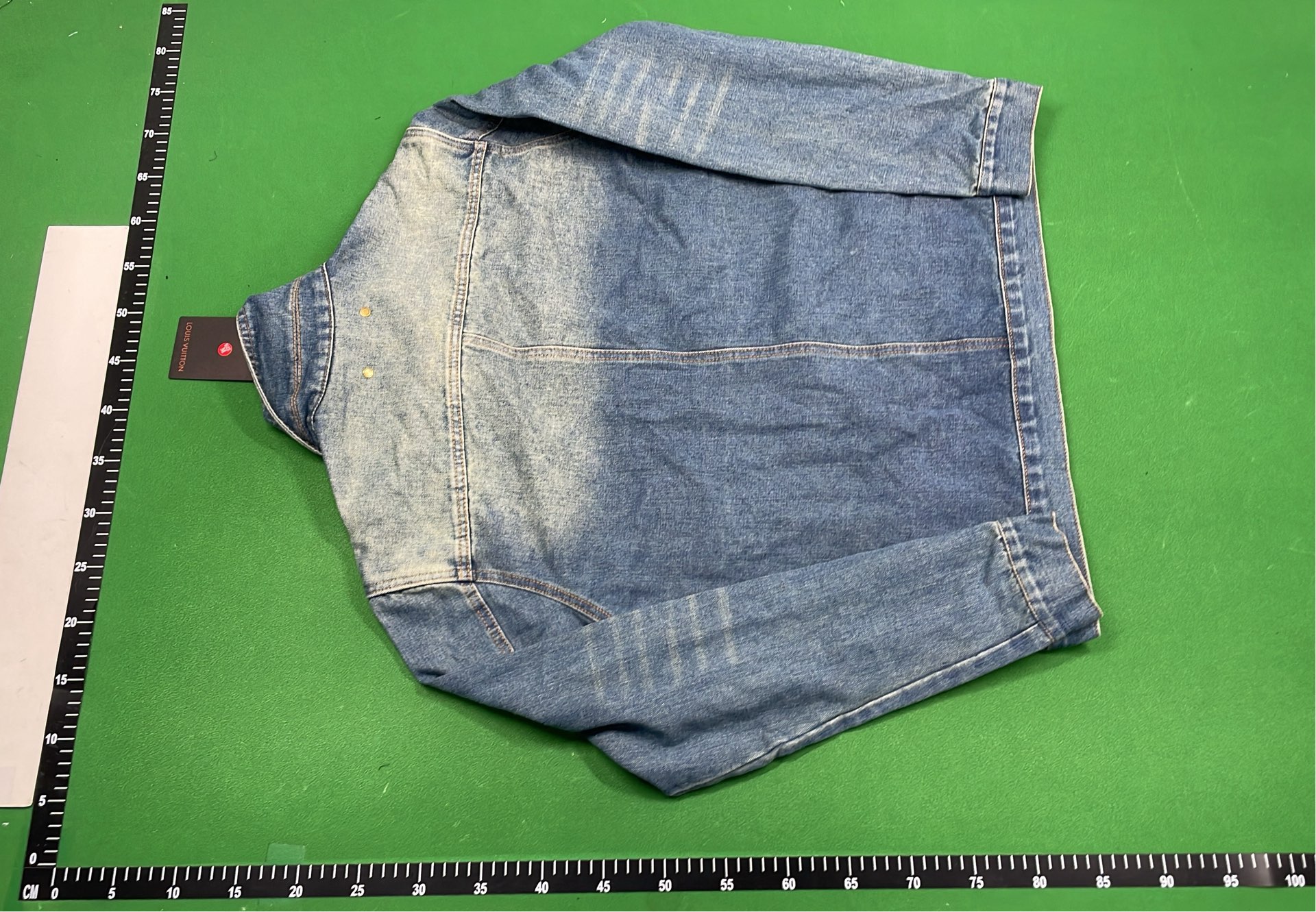 Louis Vuitton Denim Jacket with Monogram Pattern