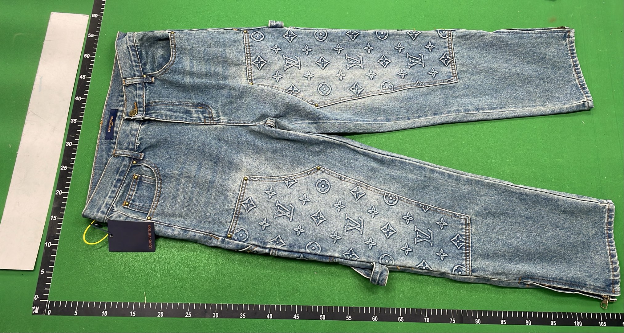 Louis Vuitton Denim Jacket with Monogram Pattern