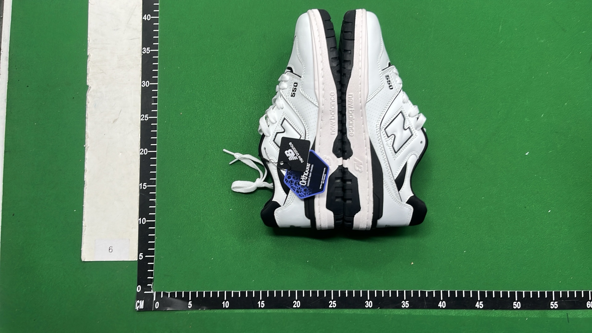 New Balance 550 White and Green Sneakers