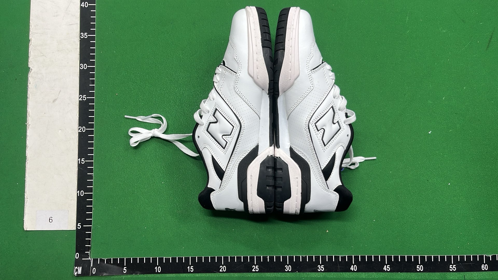 New Balance 550 White and Green Sneakers