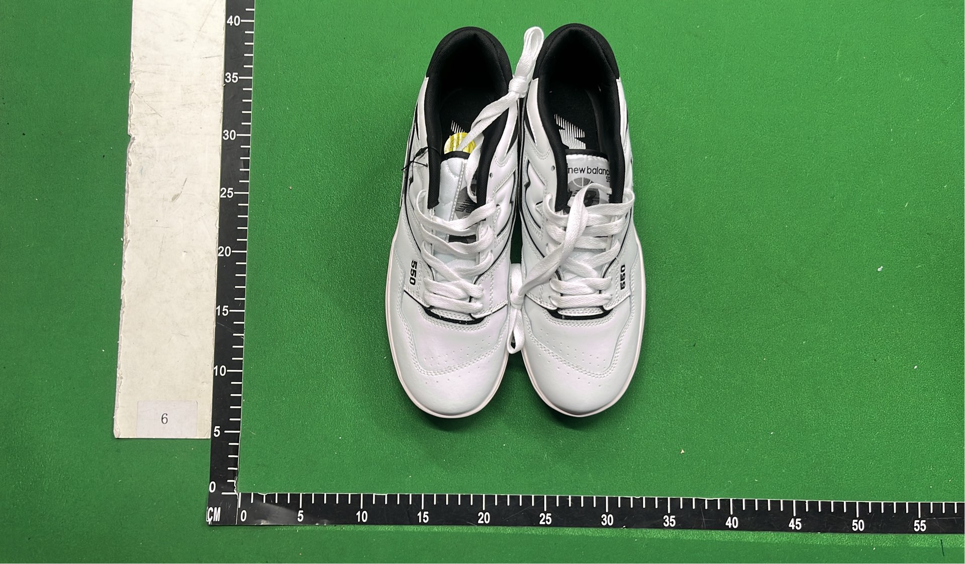 New Balance 550 White and Green Sneakers