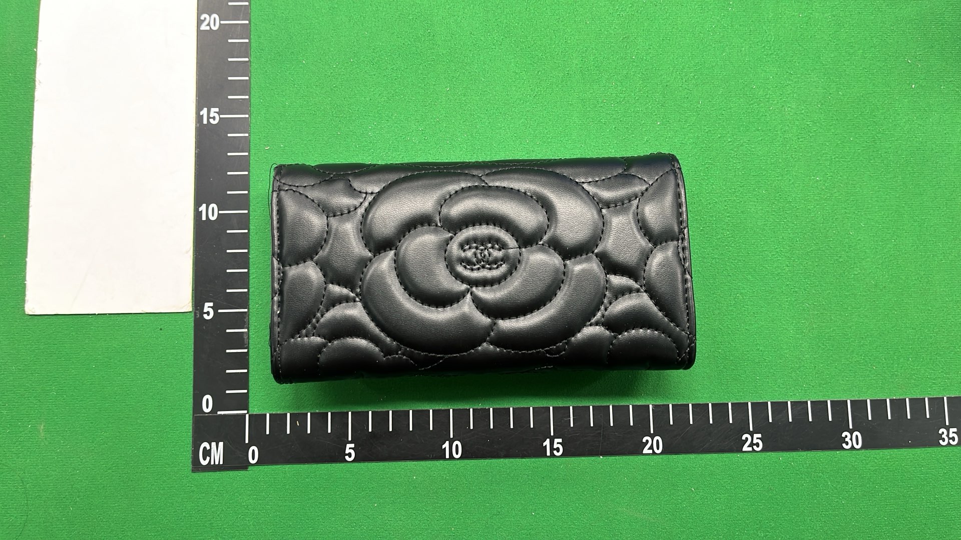 Chanel Black Quilted Leather Wallet with Gold CC Logo