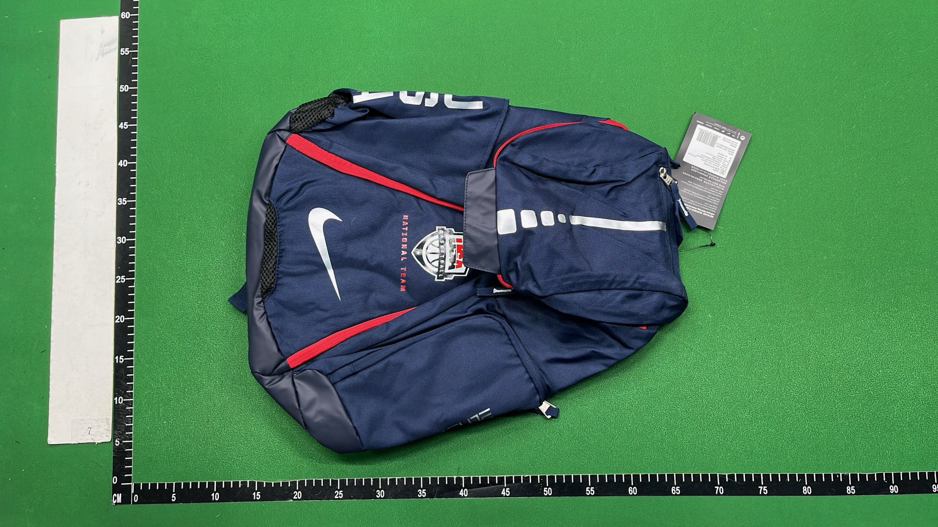 Nike Black Backpack with Gold Swoosh and Quad Zip System