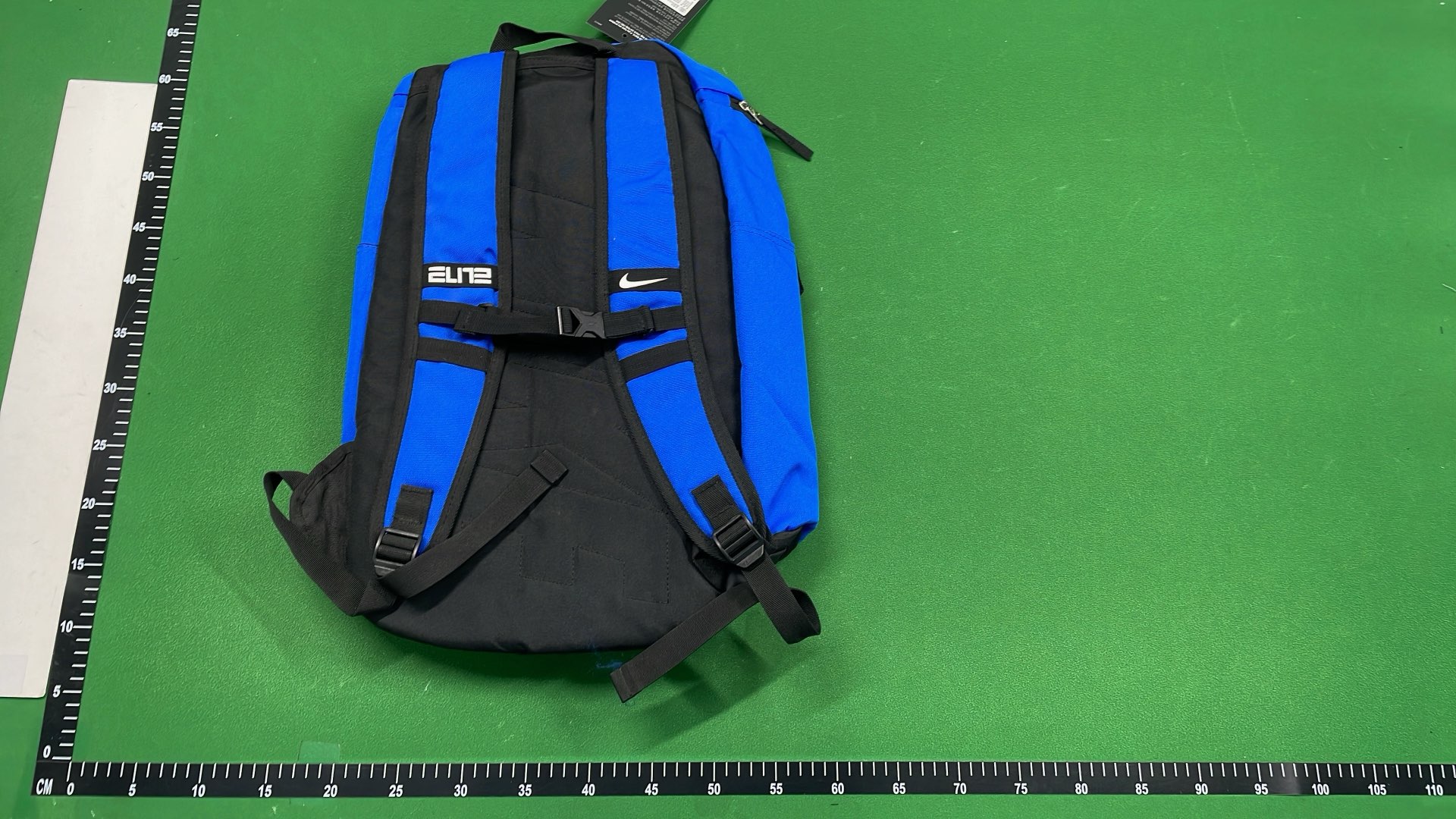 Nike Black Backpack with Gold Swoosh and Quad Zip System