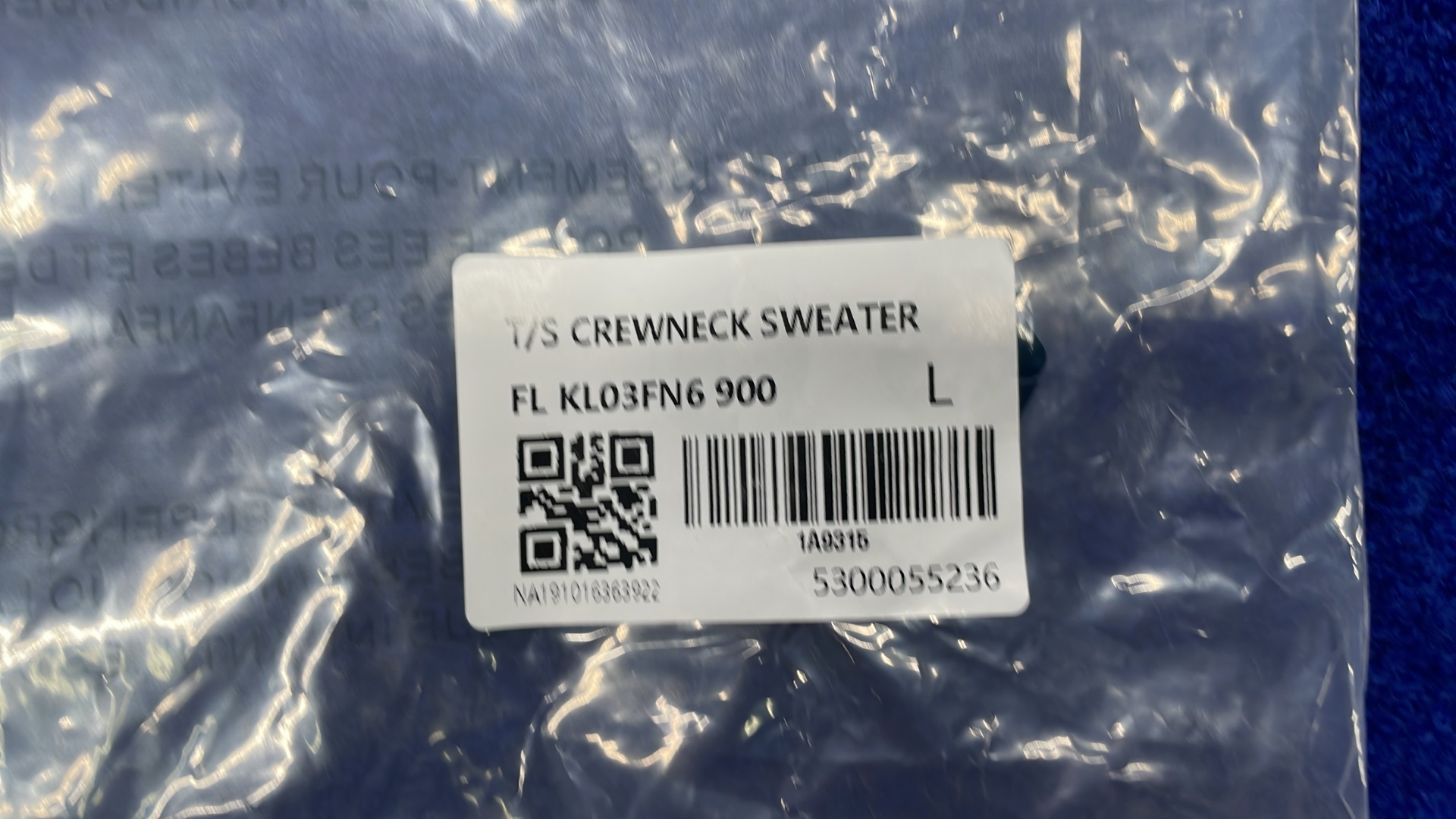 Vans Blue Knit Sweater with Logo