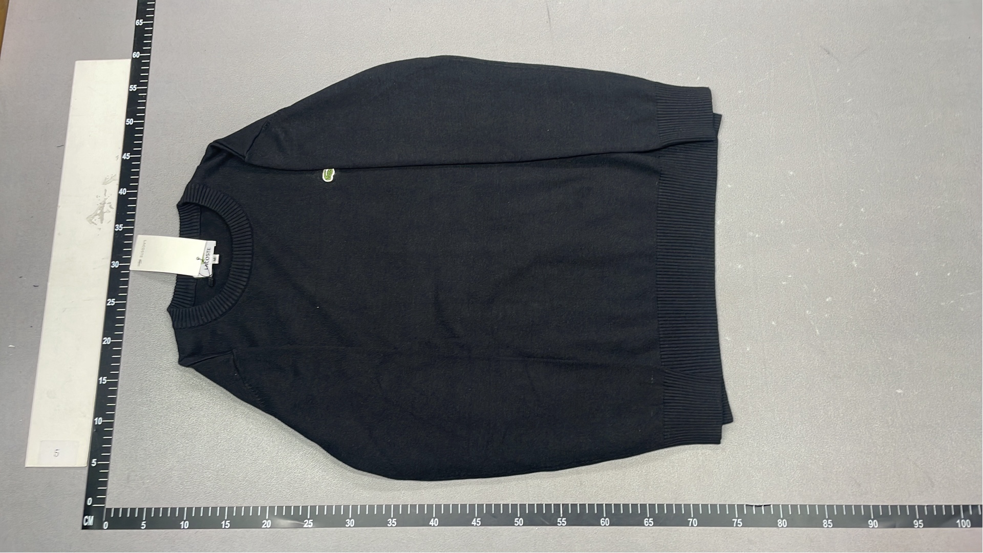 White Crewneck Sweater with Embroidered Logo