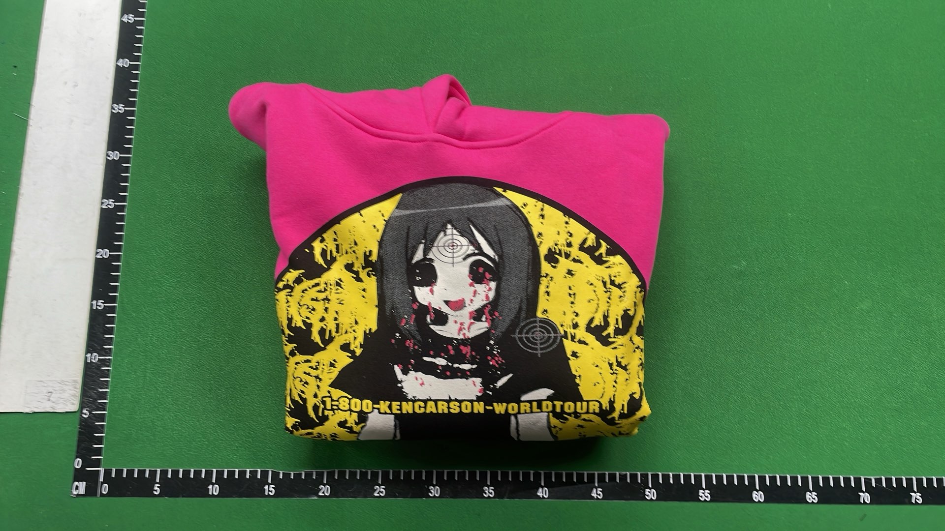 Pink Hoodie with Anime Graphic Design