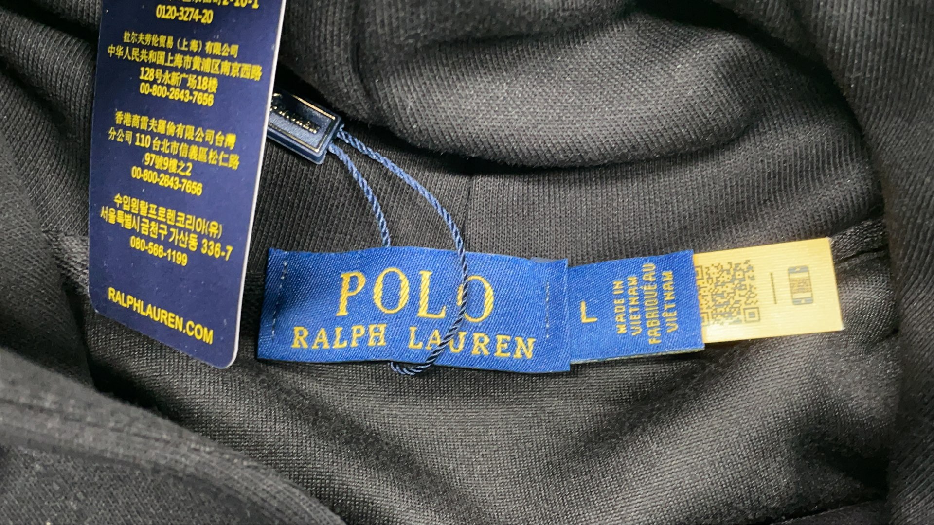 Polo Bear Hoodie Navy Blue